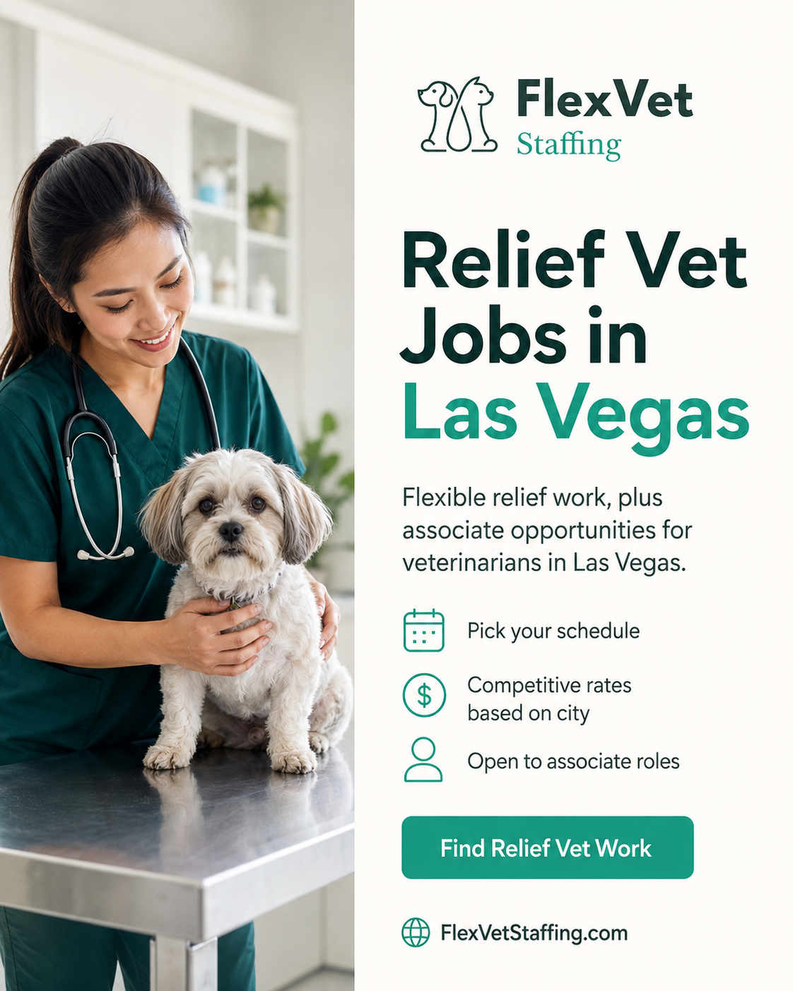Flex Vet Staffing Facebook ad