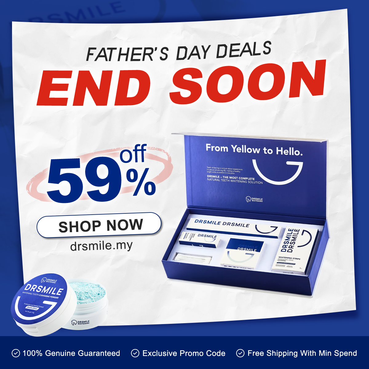 Dr Smile Whitening Solution Facebook ad