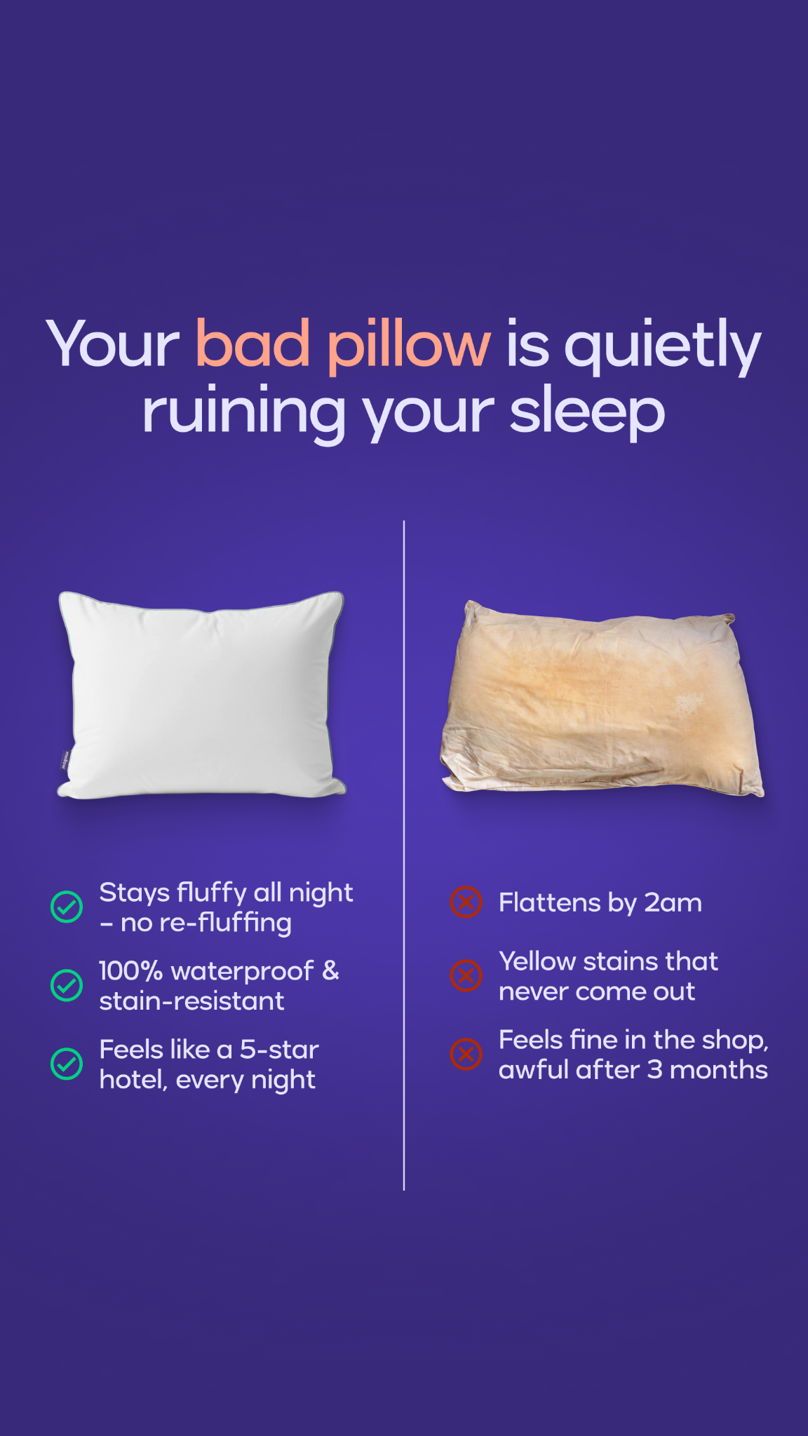 Mellow Sleep Facebook ad
