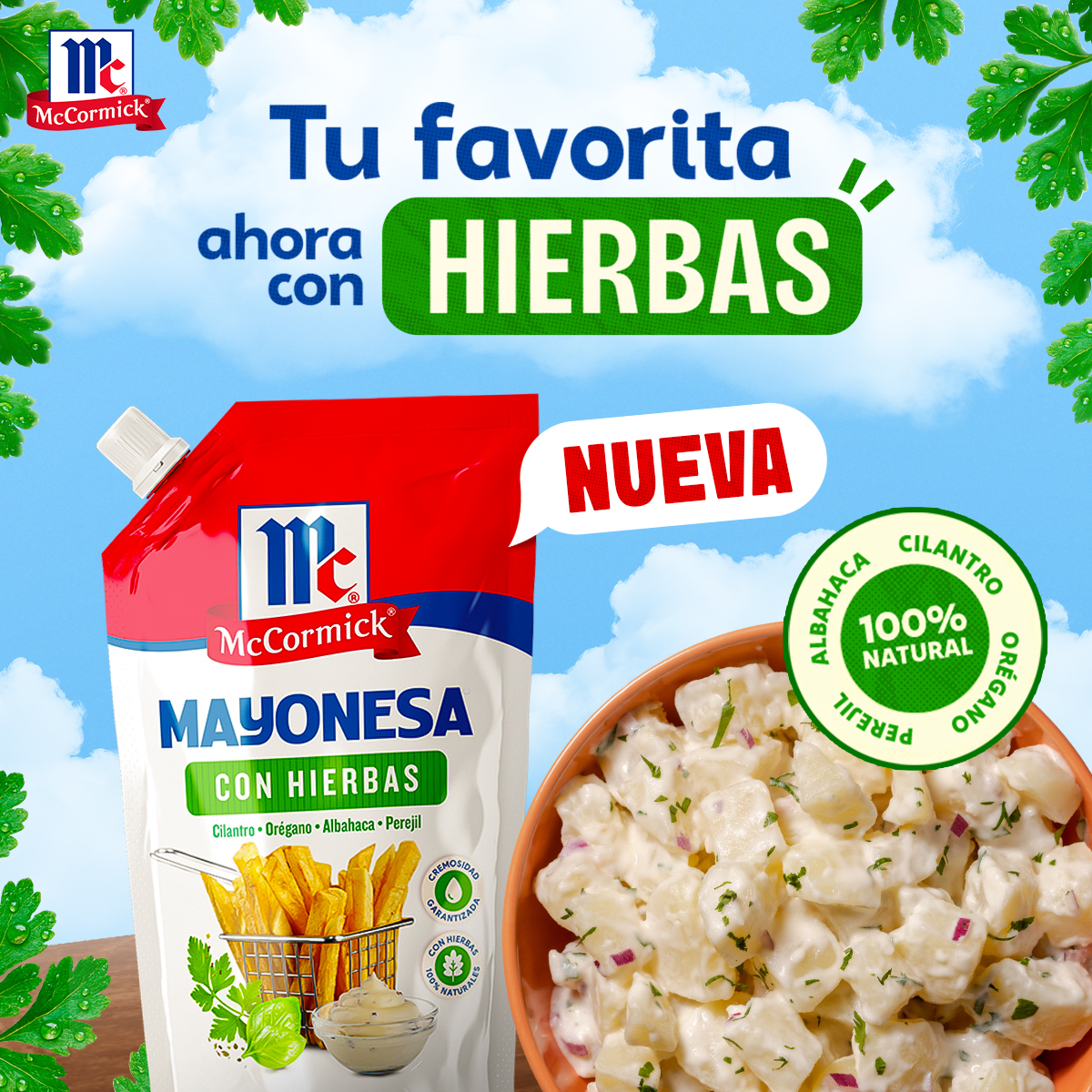 McCormick Centroamérica Facebook ad: ¡NUEVA! Mayonesa con Hierbas