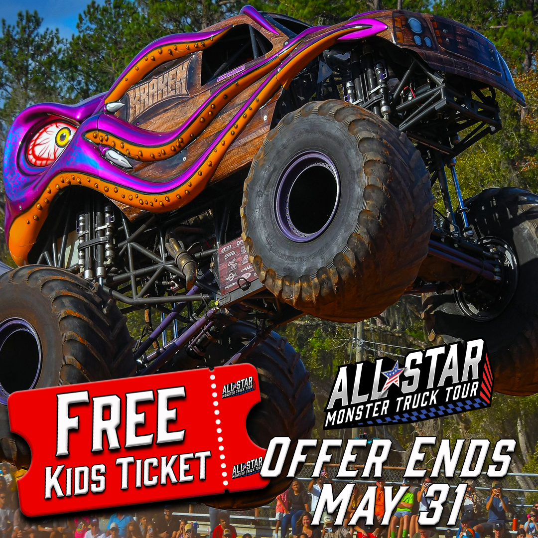 All Star Monster Truck Tour Facebook ad