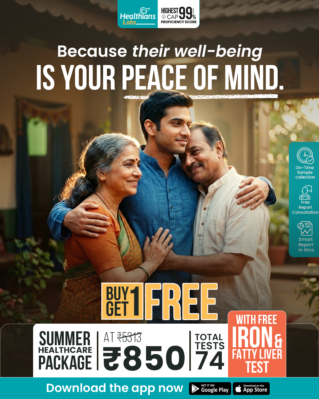 Healthians Facebook ad