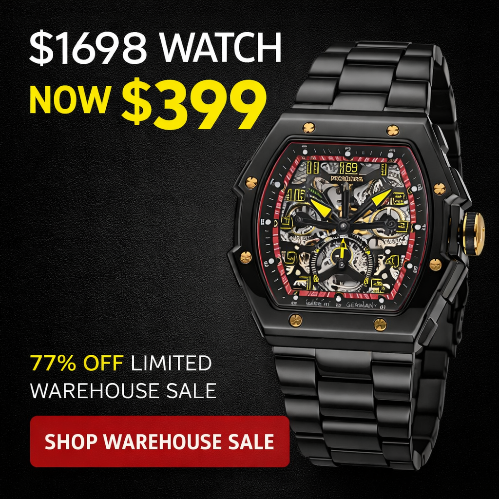 Tufina Watches Facebook ad: This $1698 Watch Is Now $399