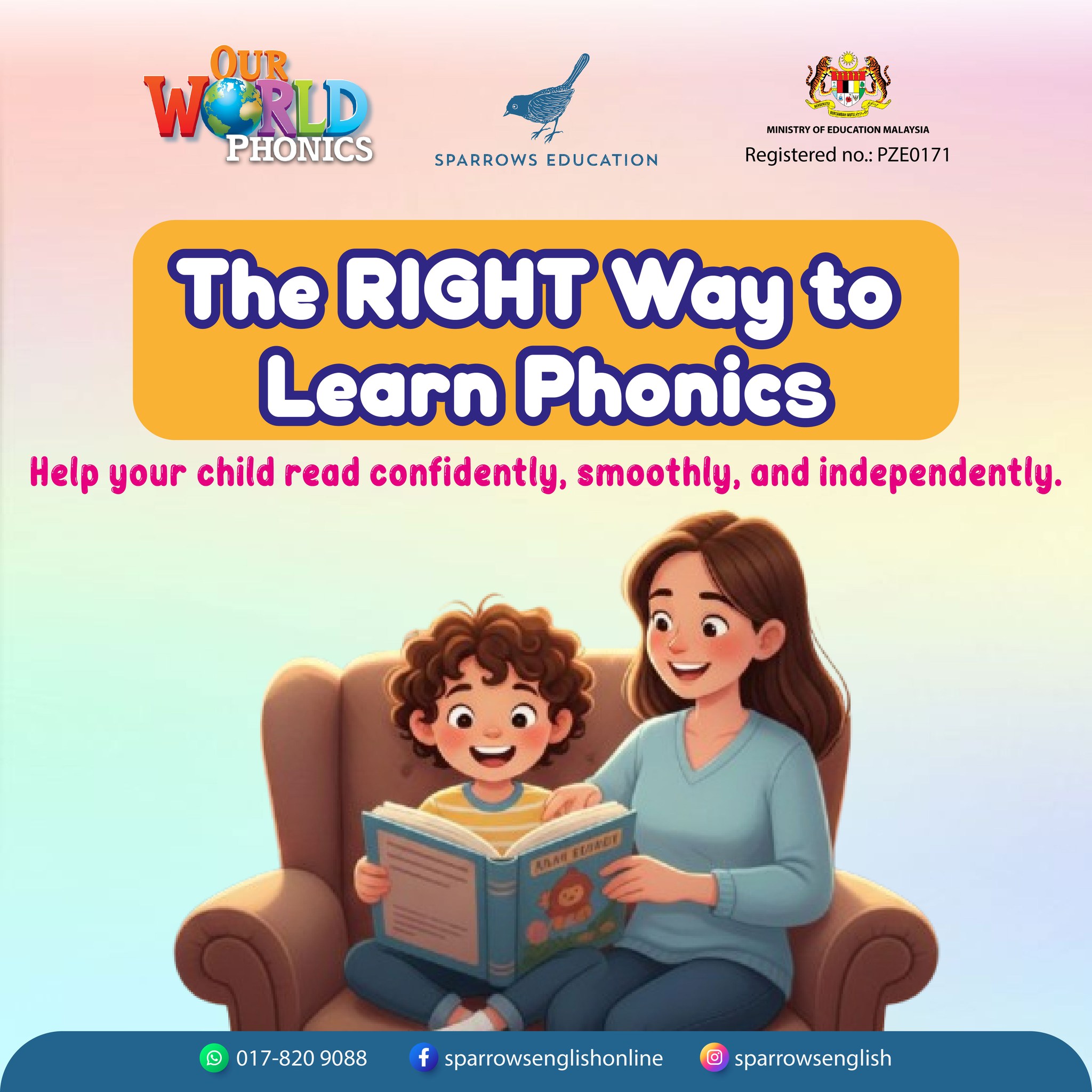 Sparrows Education Facebook ad: 5 Steps to Reading Success!