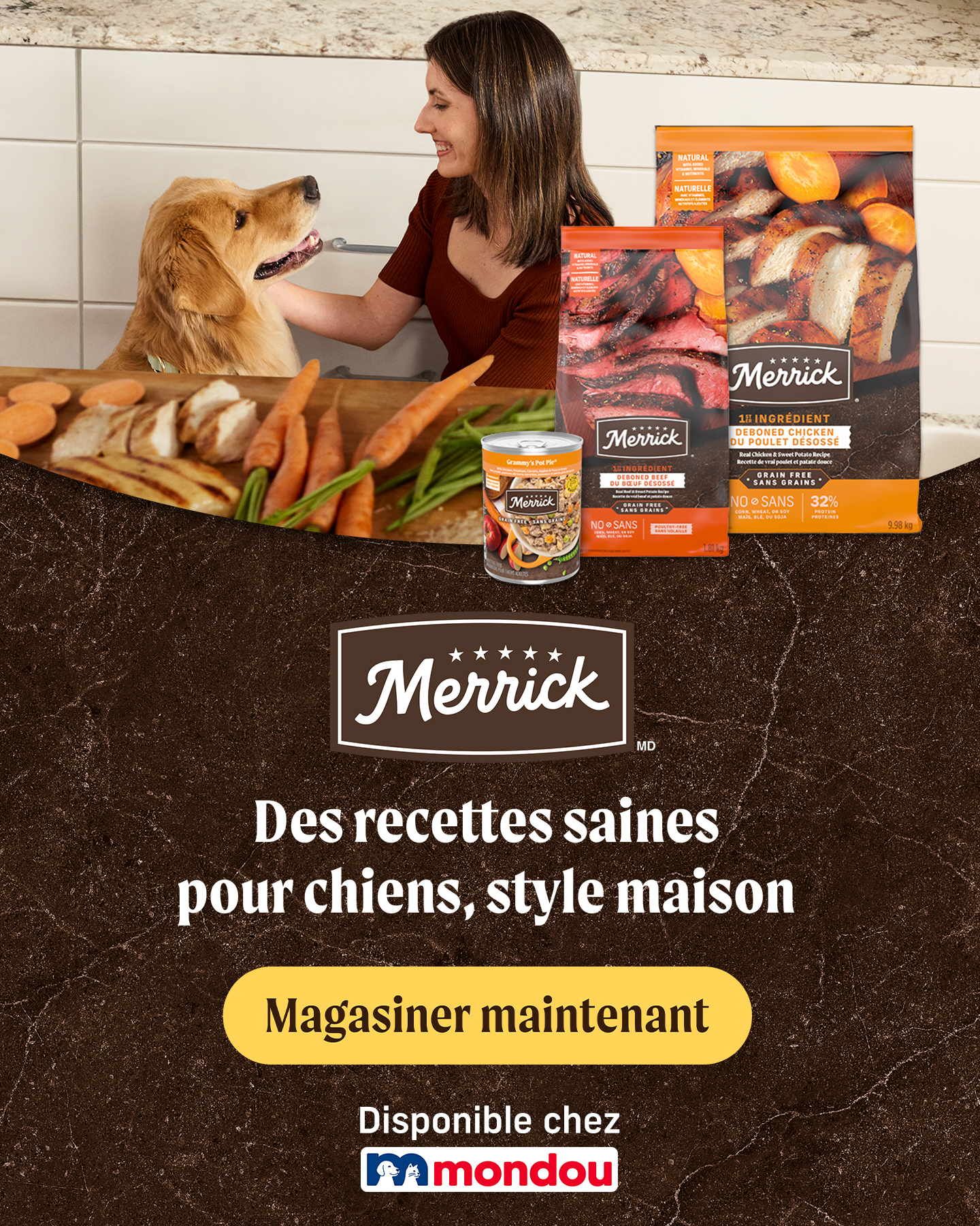 Merrick Pet Care Canada Facebook ad