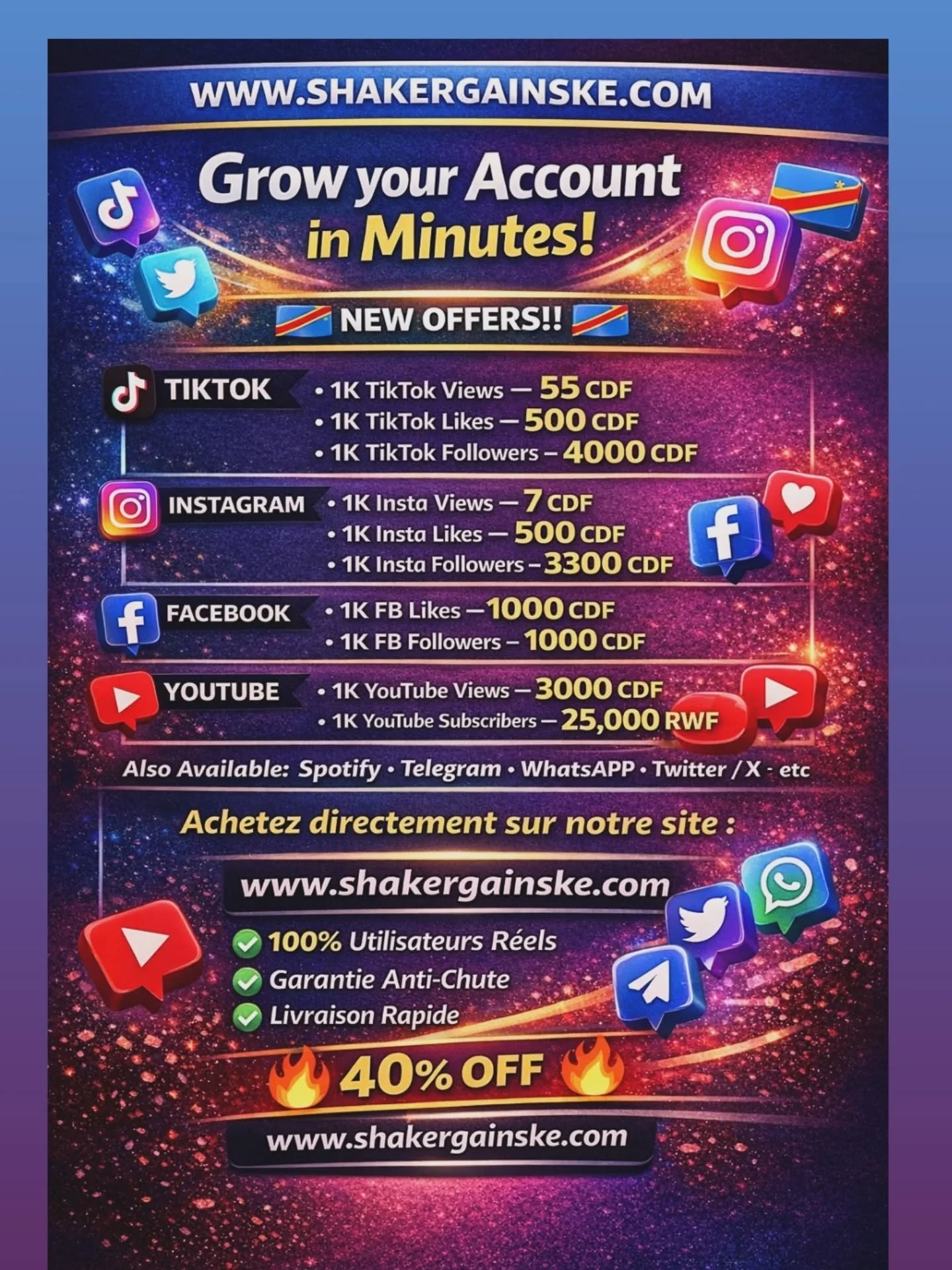 Shaker SMM Panel Facebook ad