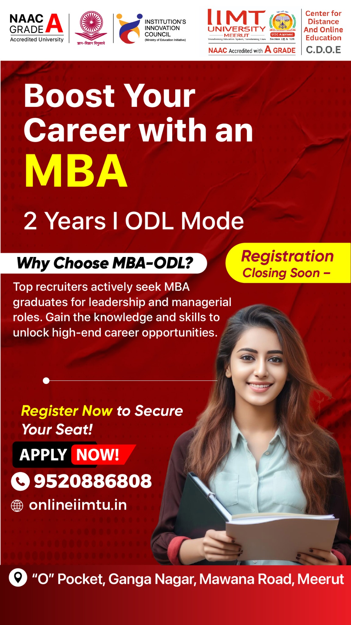 IIMT University Meerut Facebook ad