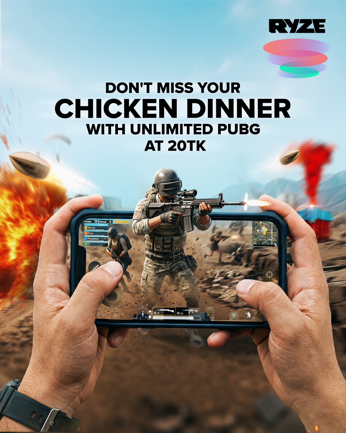 RYZE Live Facebook ad