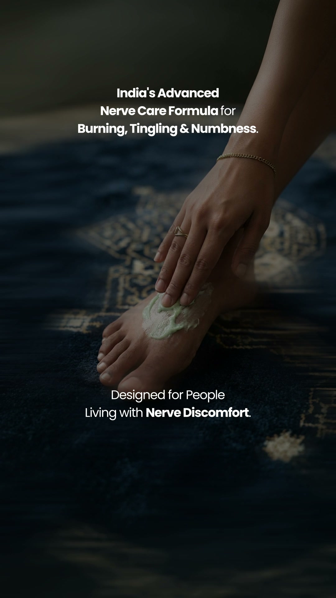 Zanskar: Muscle & Joint Relief Facebook ad: Calm Burning Nerves, Naturally
