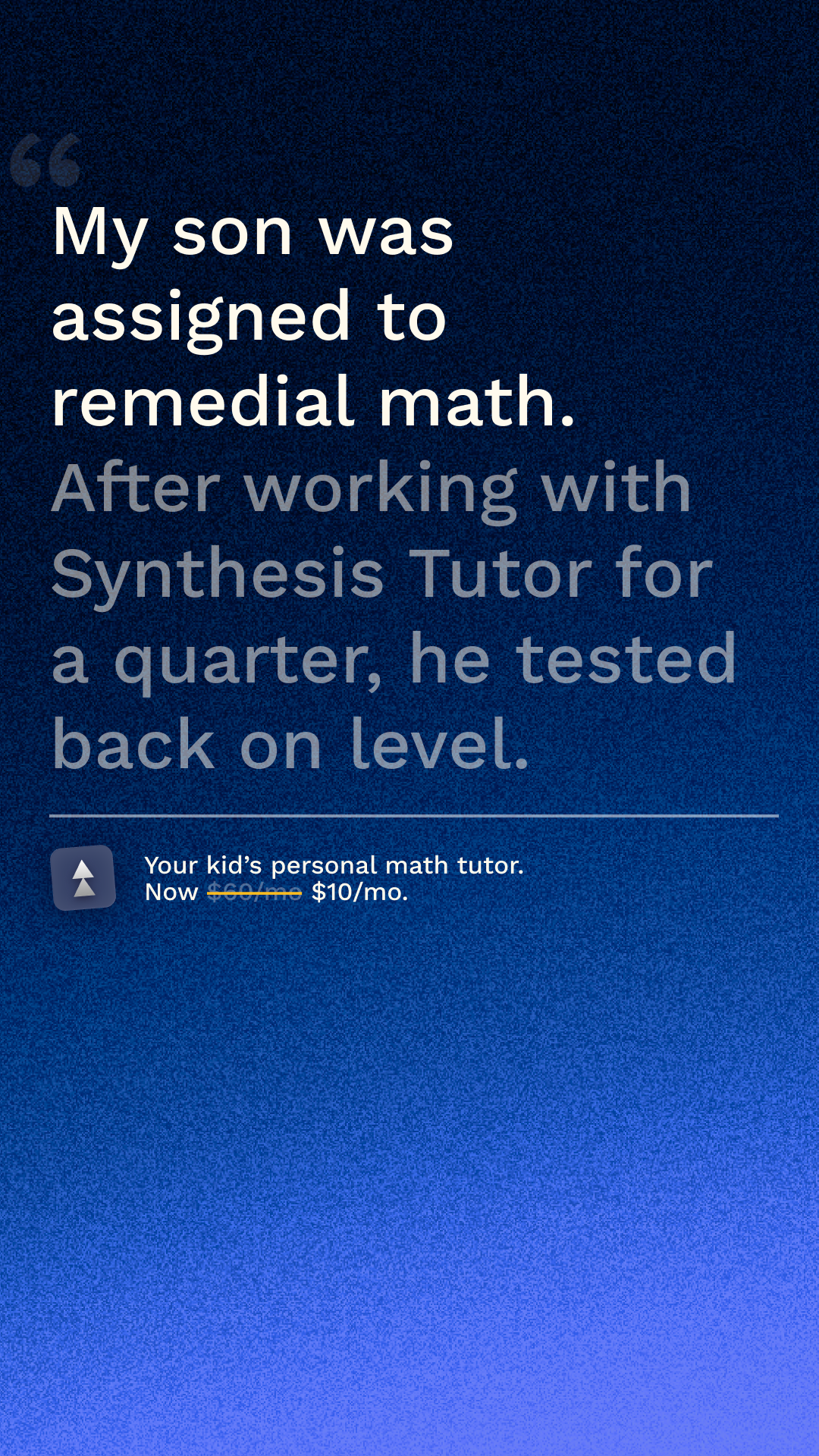 Synthesis Facebook ad