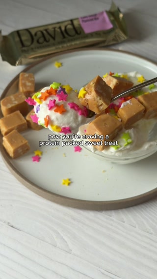David Protein Facebook ad: 28g Protein. 150 Calories. 0g Sugar.