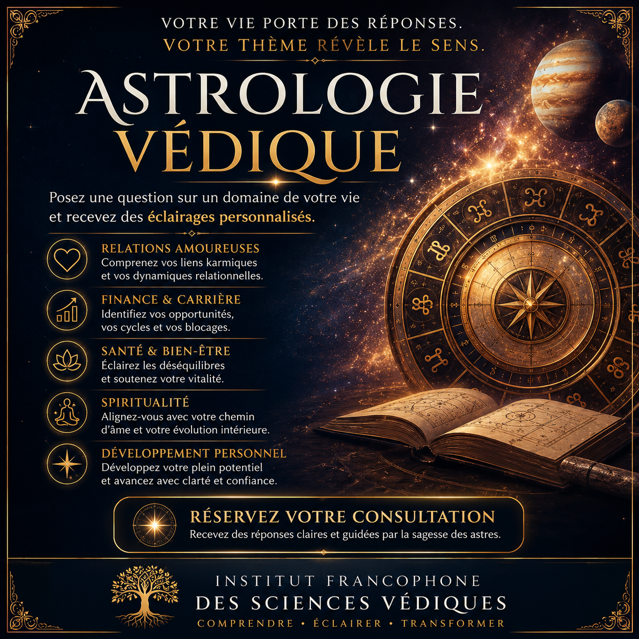 Institut Francophone des Sciences Védiques Facebook ad