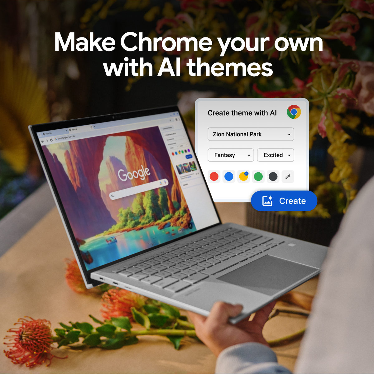 Google Chrome Facebook ad
