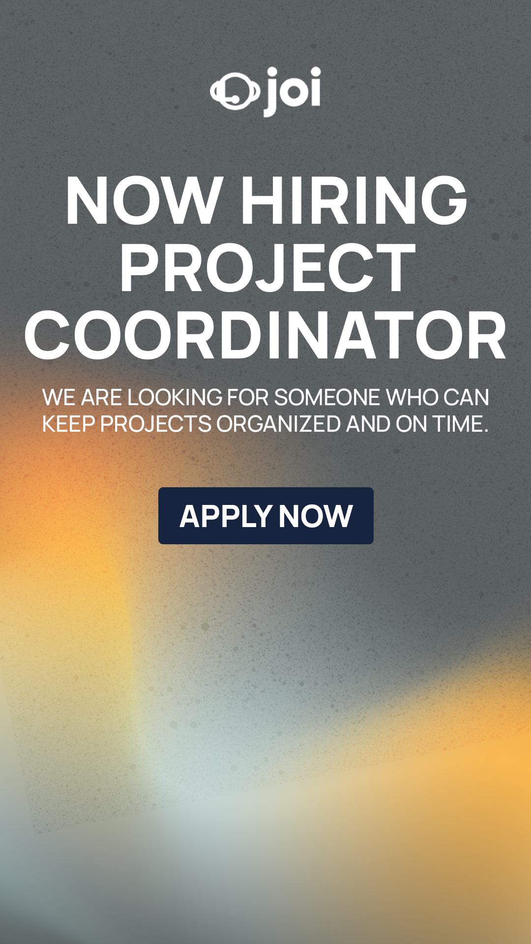 JOI Facebook ad: Join Our Team