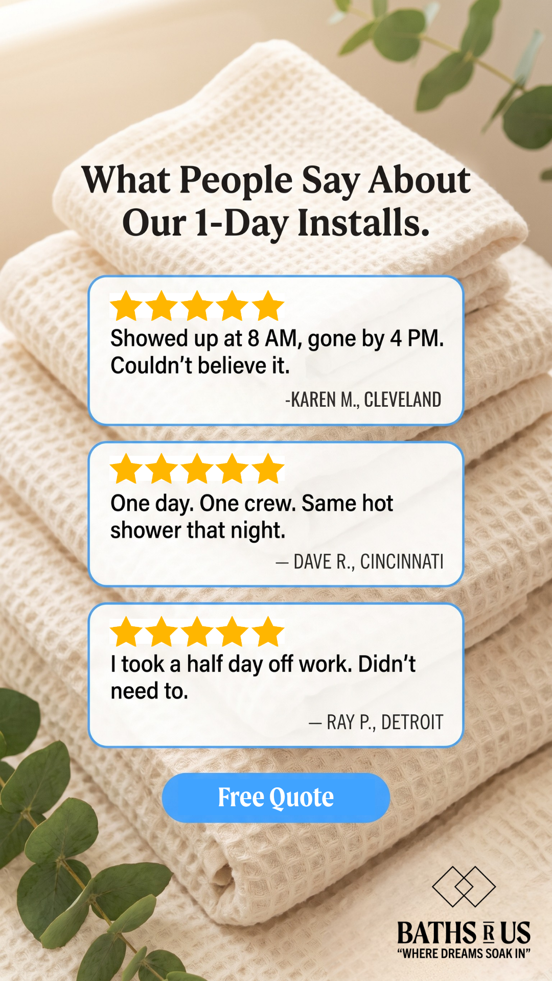 Baths R Us Facebook ad