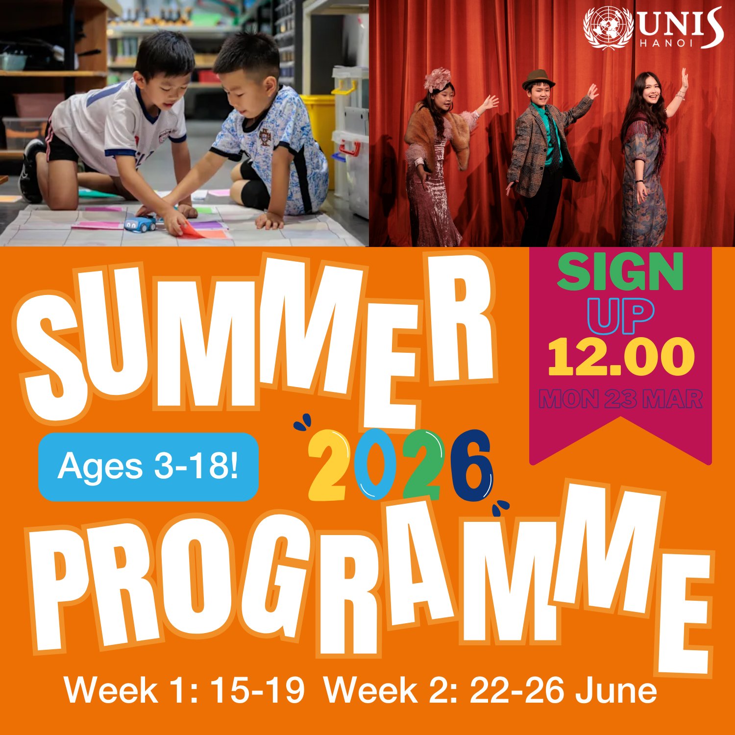 UNIS Hanoi Facebook ad