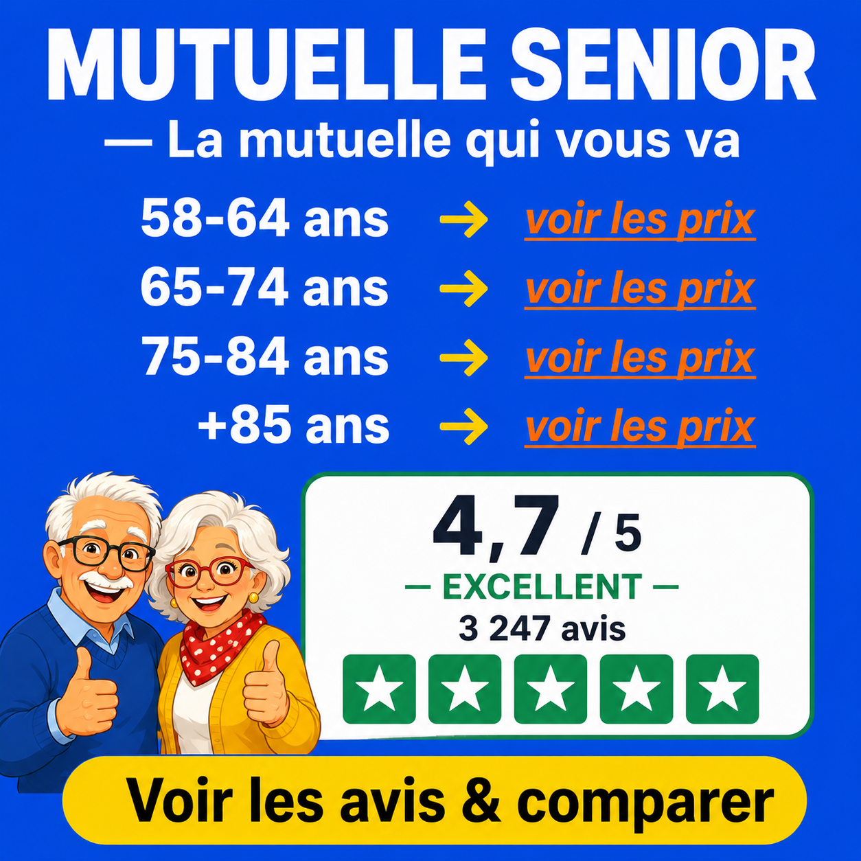 Mutuelle santé Senior Facebook ad