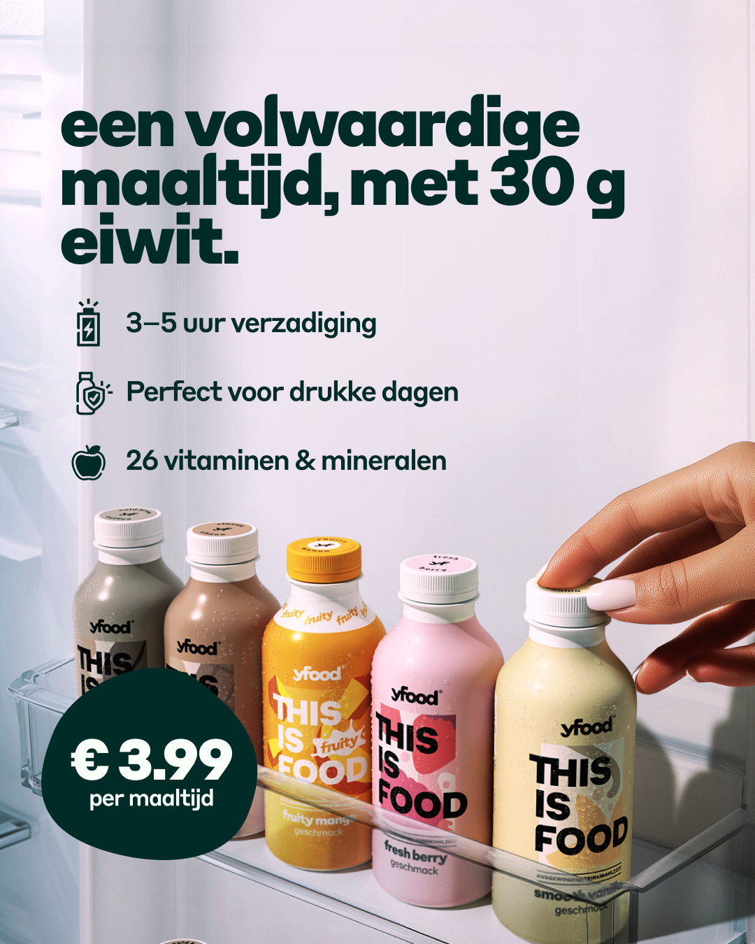 yfood Facebook ad: Bestel nu!