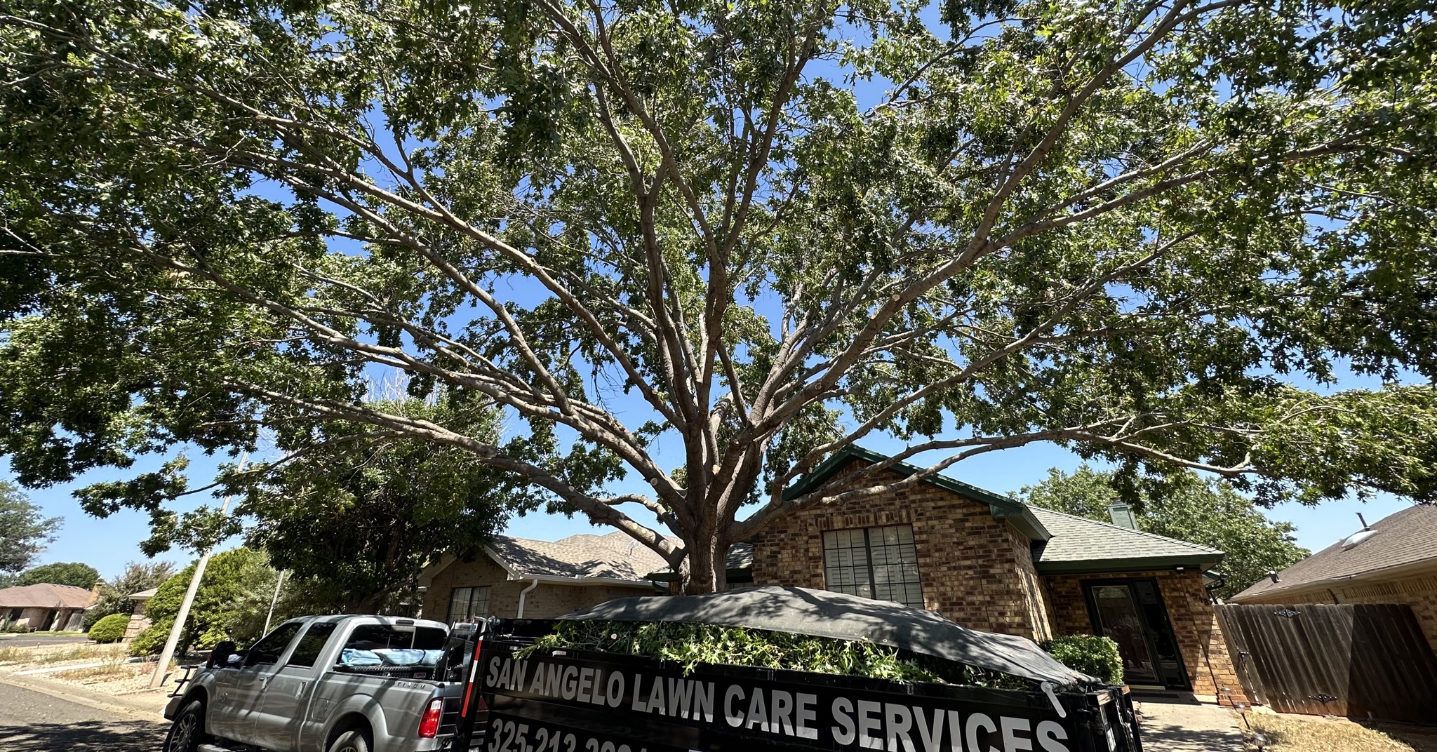 San Angelo Lawn Care Services LLC Facebook ad: Landscaping, Tree service, Landscape construction, mowing…