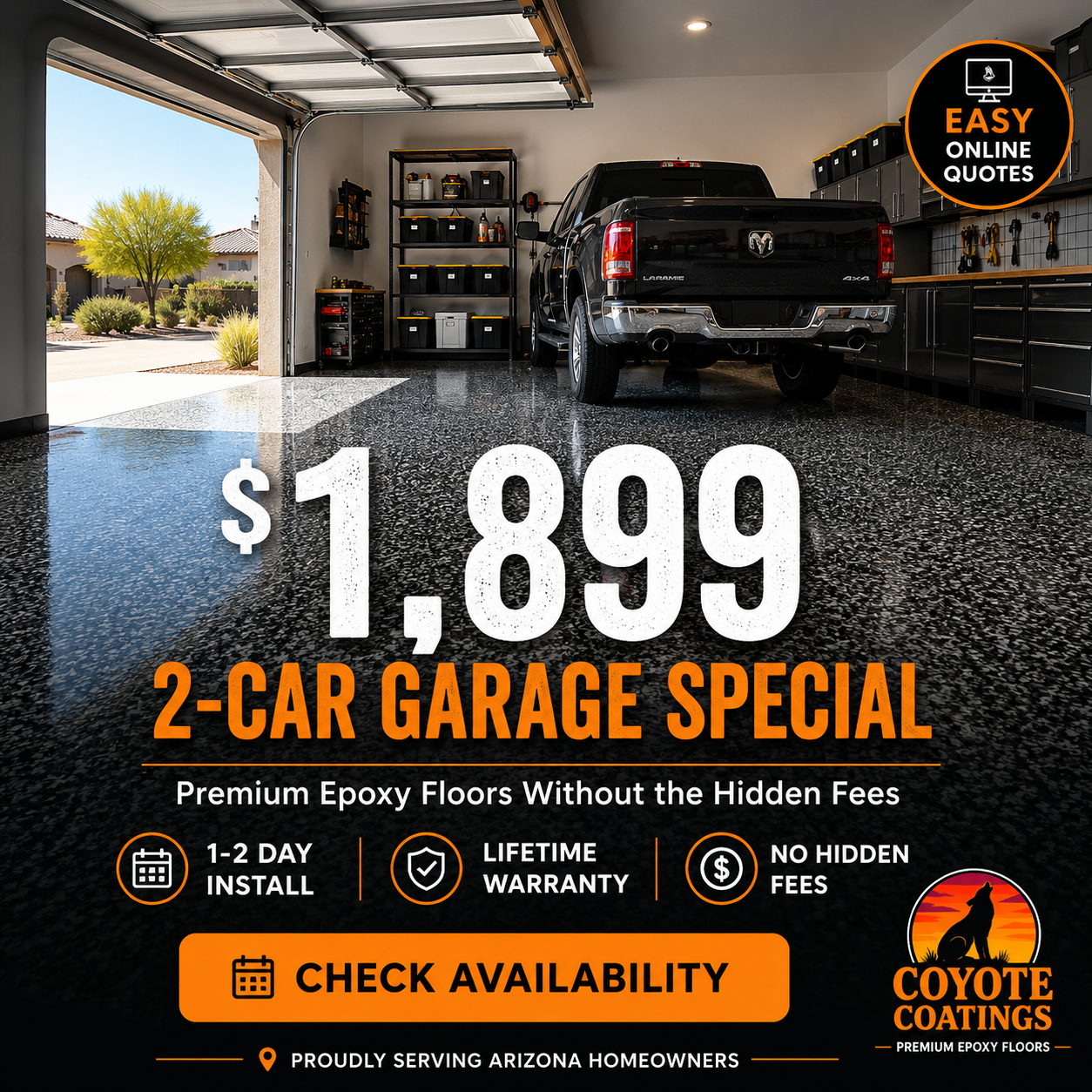 Coyote Coatings AZ Facebook ad