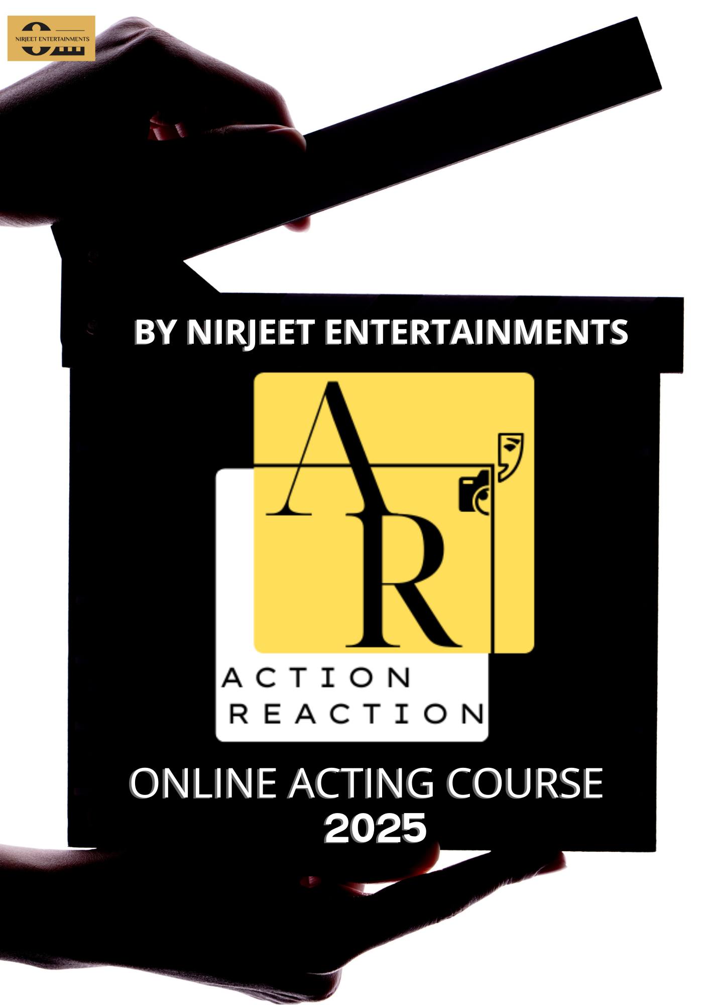 Action Reaction Online Acting Course Facebook ad: Learn acting anytime, anywhere.