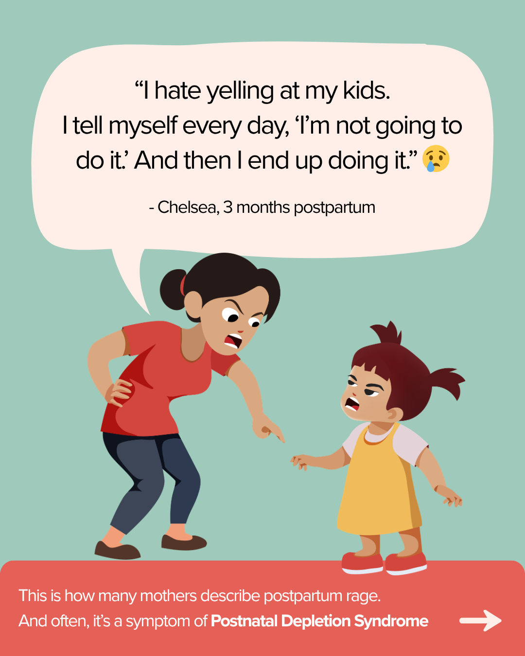 Postpartum Care USA Facebook ad: 12 months postpartum and still waiting to bounce…