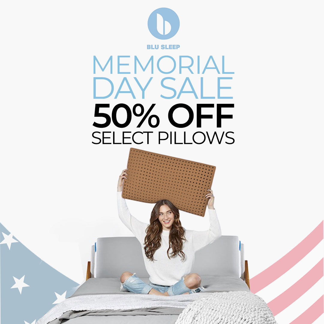 Blu Sleep Facebook ad: Get 50% Off Today!