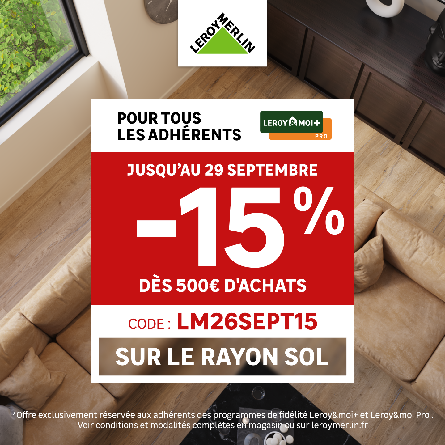 LEROY MERLIN Facebook ad: Bons plans sol!
