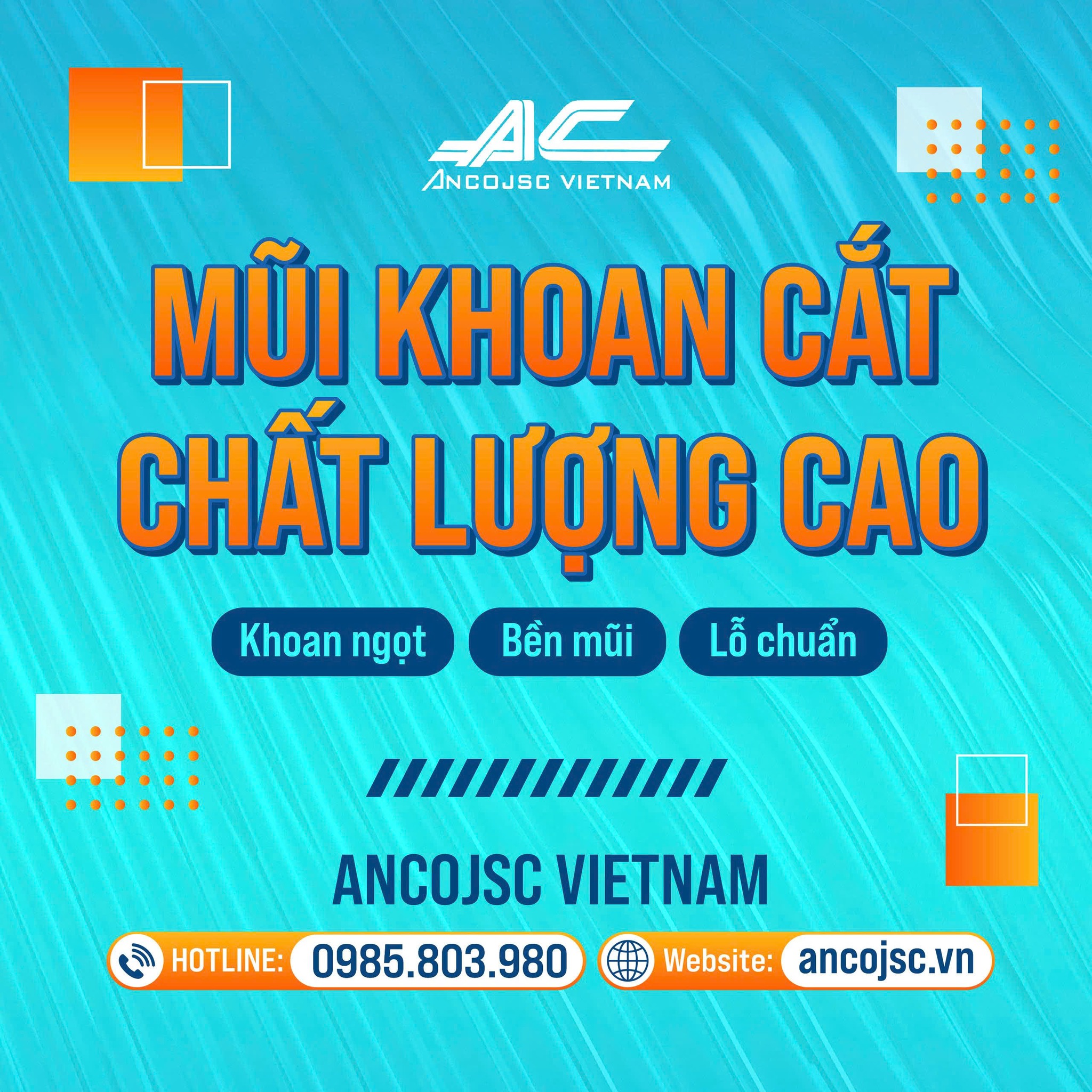 Vật Tư Nội Thất Anco Việt Nam Facebook ad: MŨI CẮT BỀN - KHOAN NGỌT - LỖ…