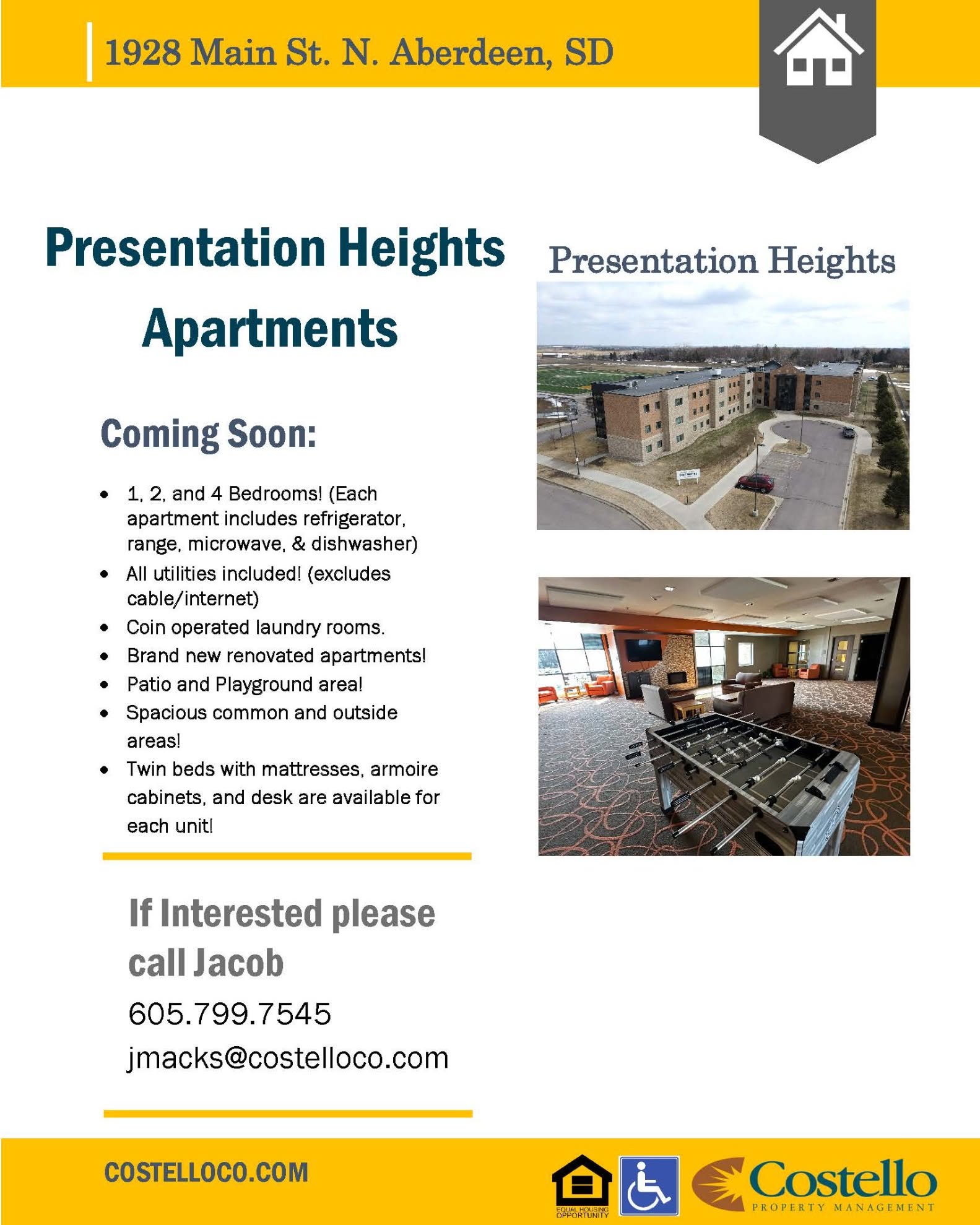 Jacob Macks Facebook ad: 4 Beds 2 Baths Apartment