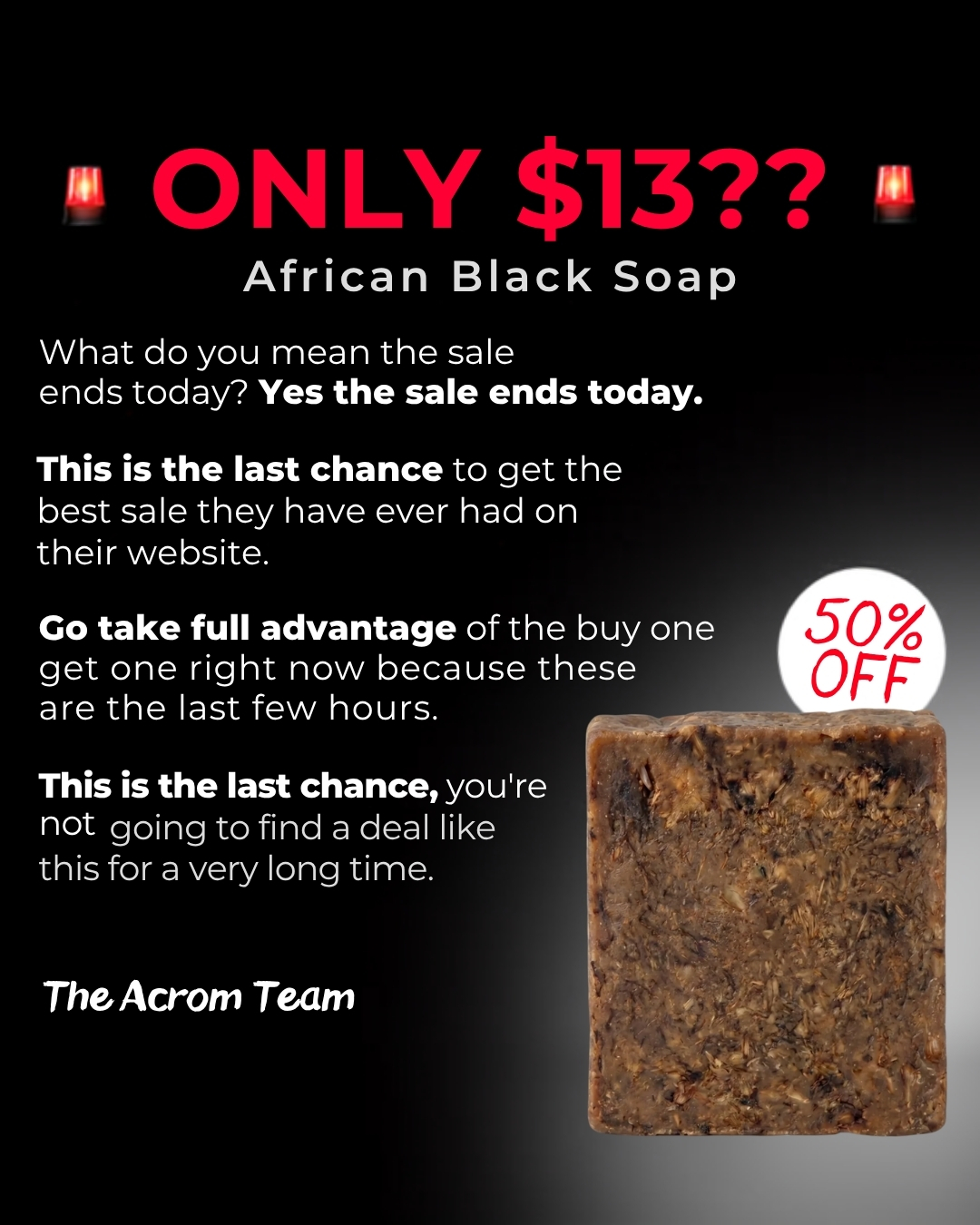 Melanin Bible Facebook ad: This Is African Black Soap, The Real One