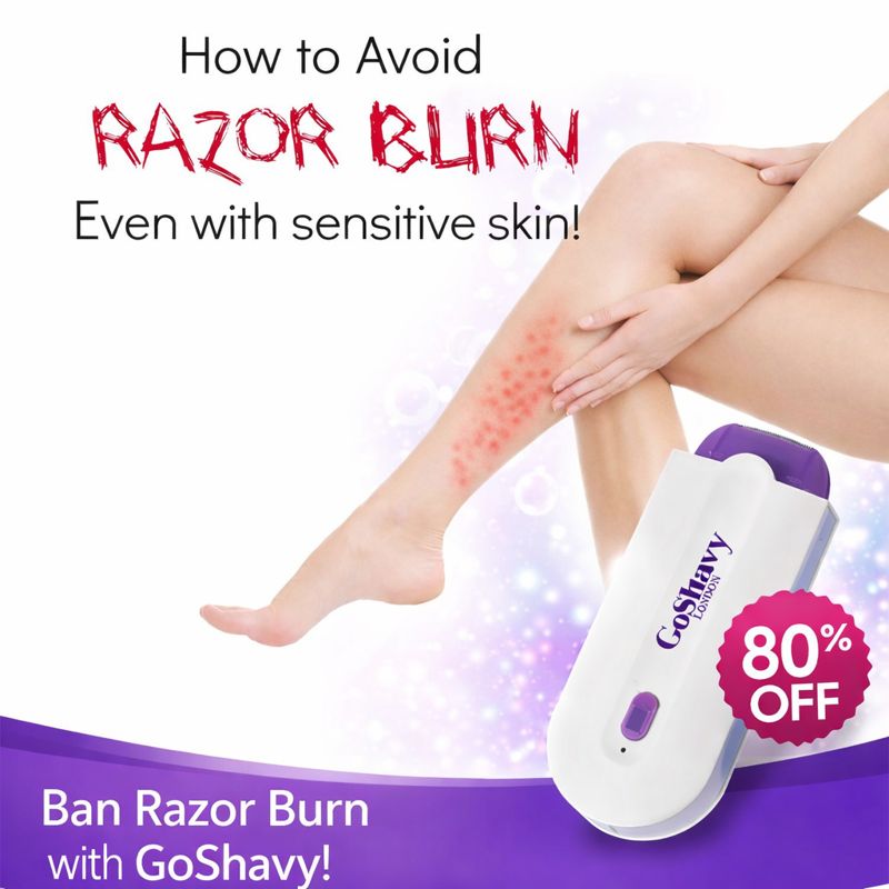 GoShavy Facebook ad: GoShavy wireless Hair Remover