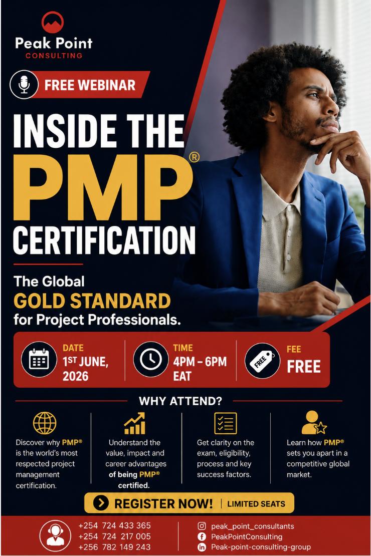 Peak Point Consulting Group Facebook ad: Start Your PMP Journey