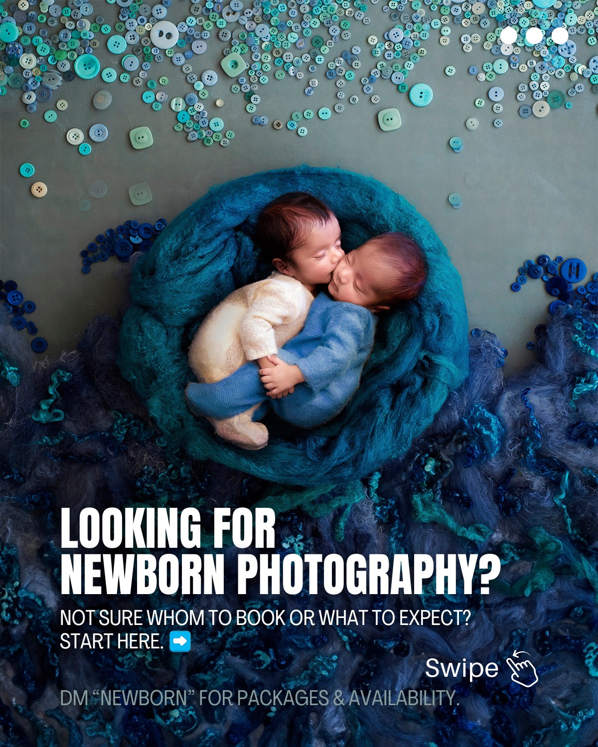 Click Baby Photography Facebook ad: Book your Baby's First Photo Session