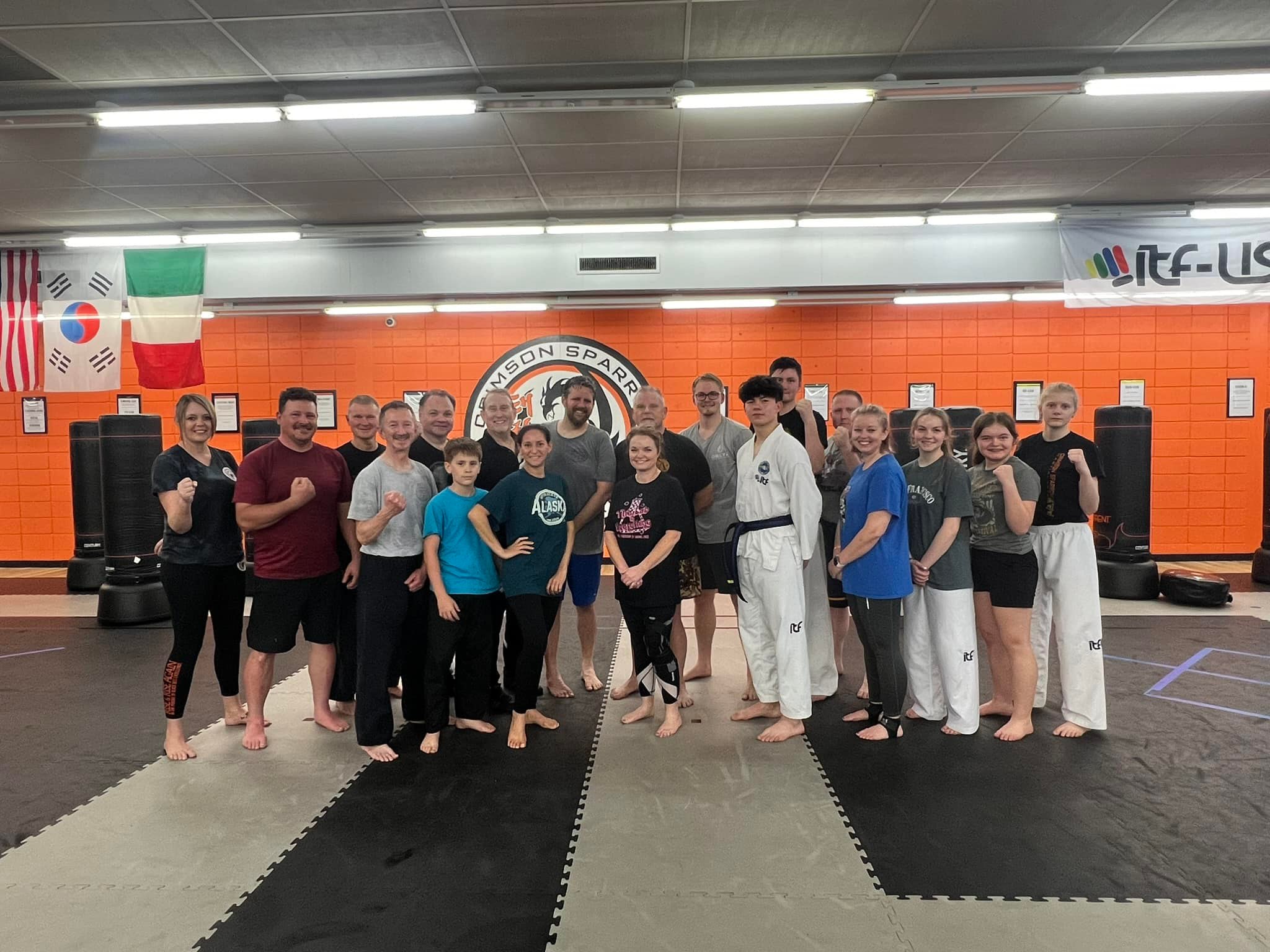 Crimson Sparrow Martial Arts Facebook ad: Feel Welcomed From Day One!