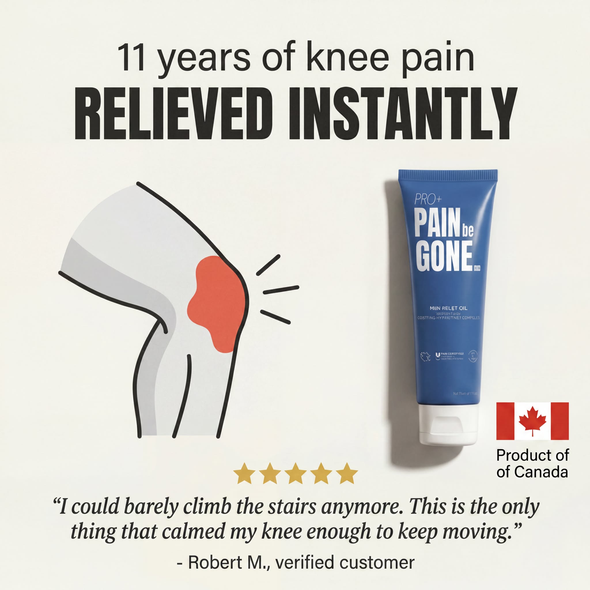 Pain Be Gone Pro Facebook ad