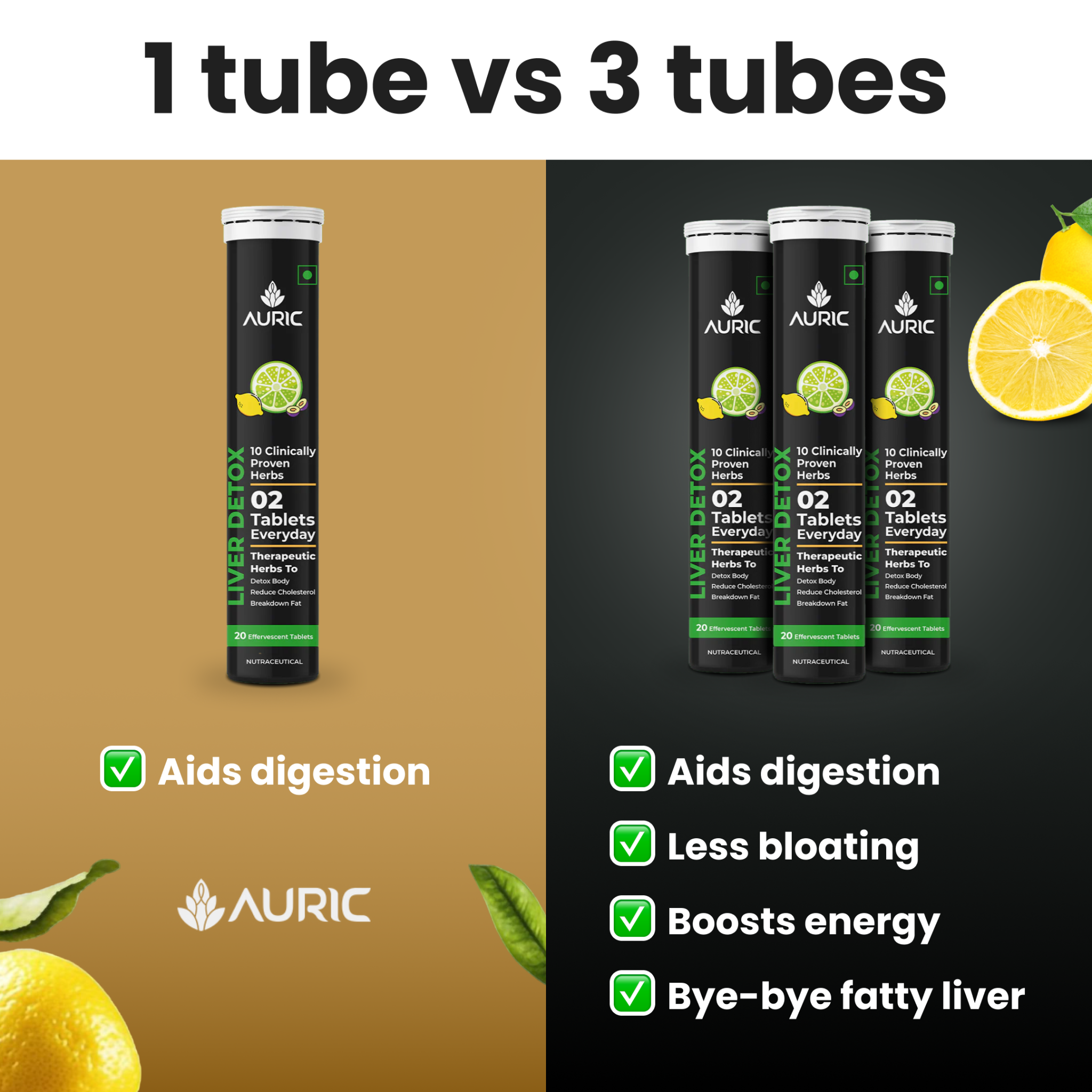 Auric Performance Booster Facebook ad