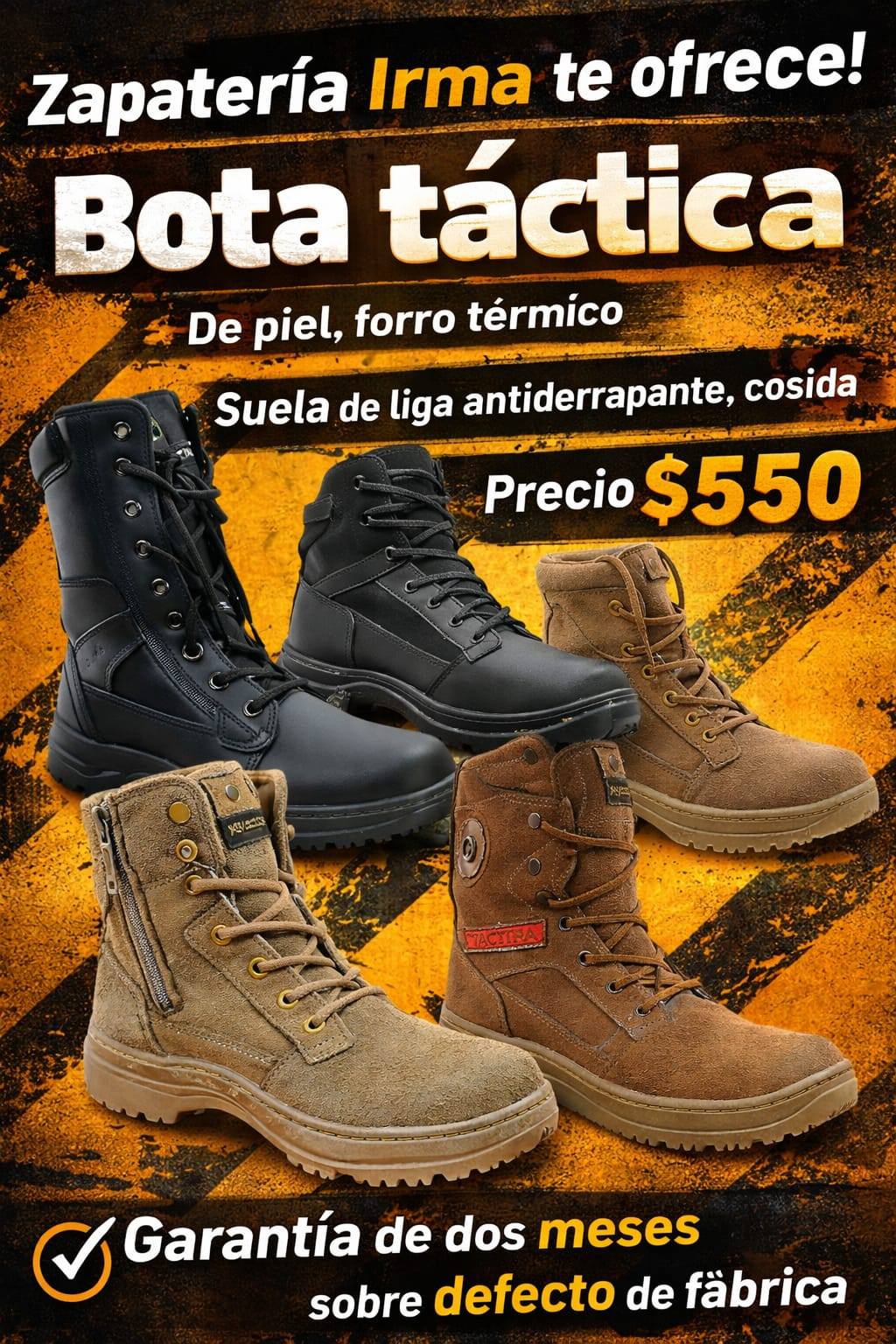 zapatería Irma Facebook ad from May 1, 2026