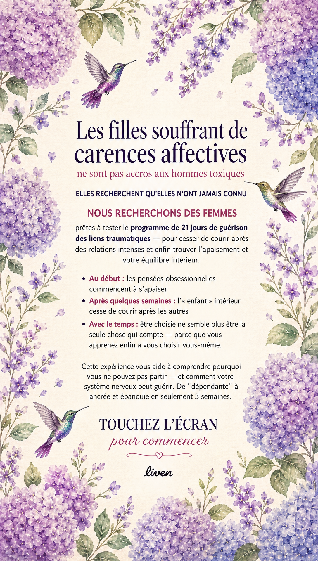 Grace Knight Facebook ad: Test de traumatisme de l'enfance