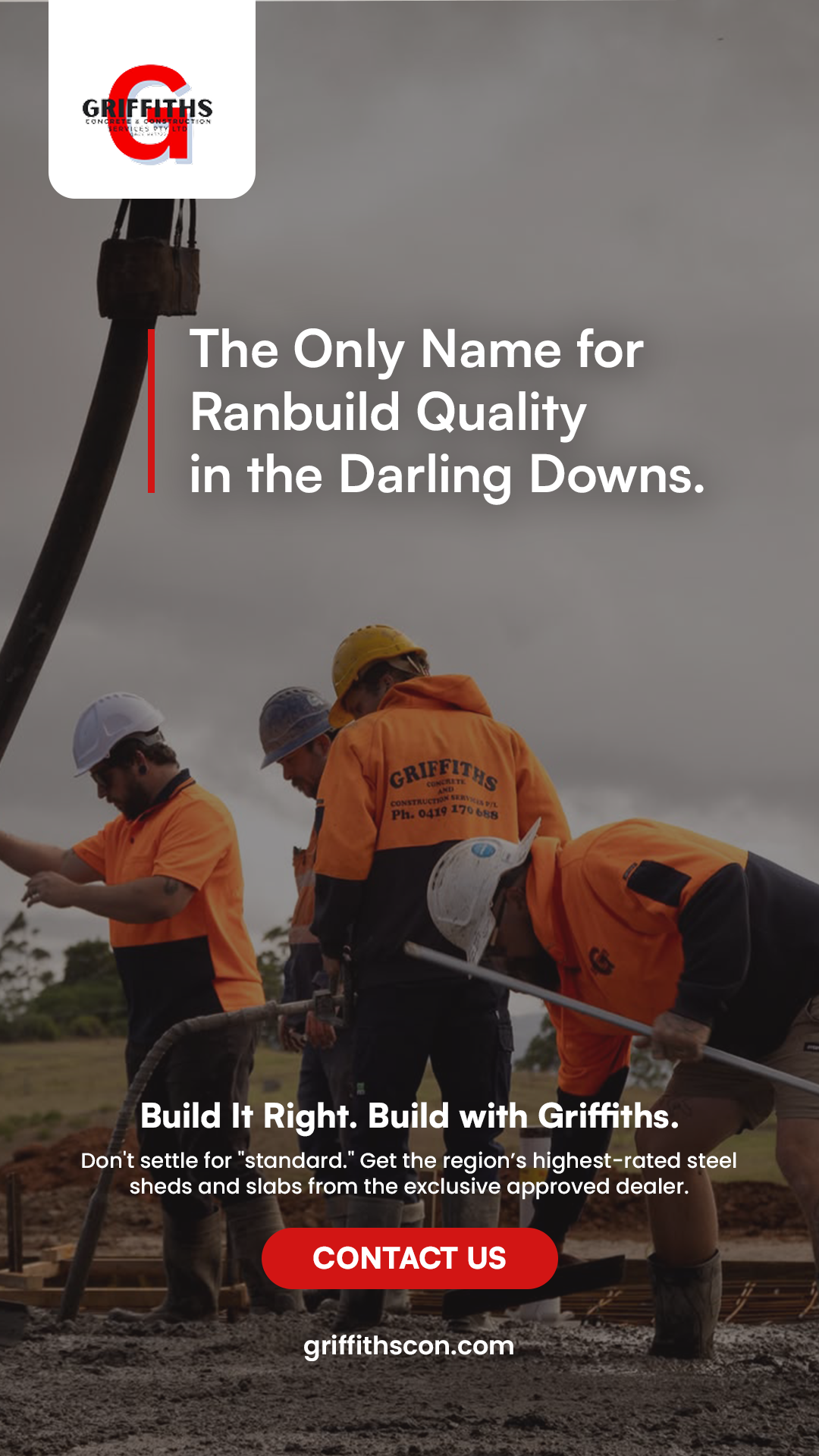 Griffiths Concrete & Construction Services PTY LTD Facebook ad