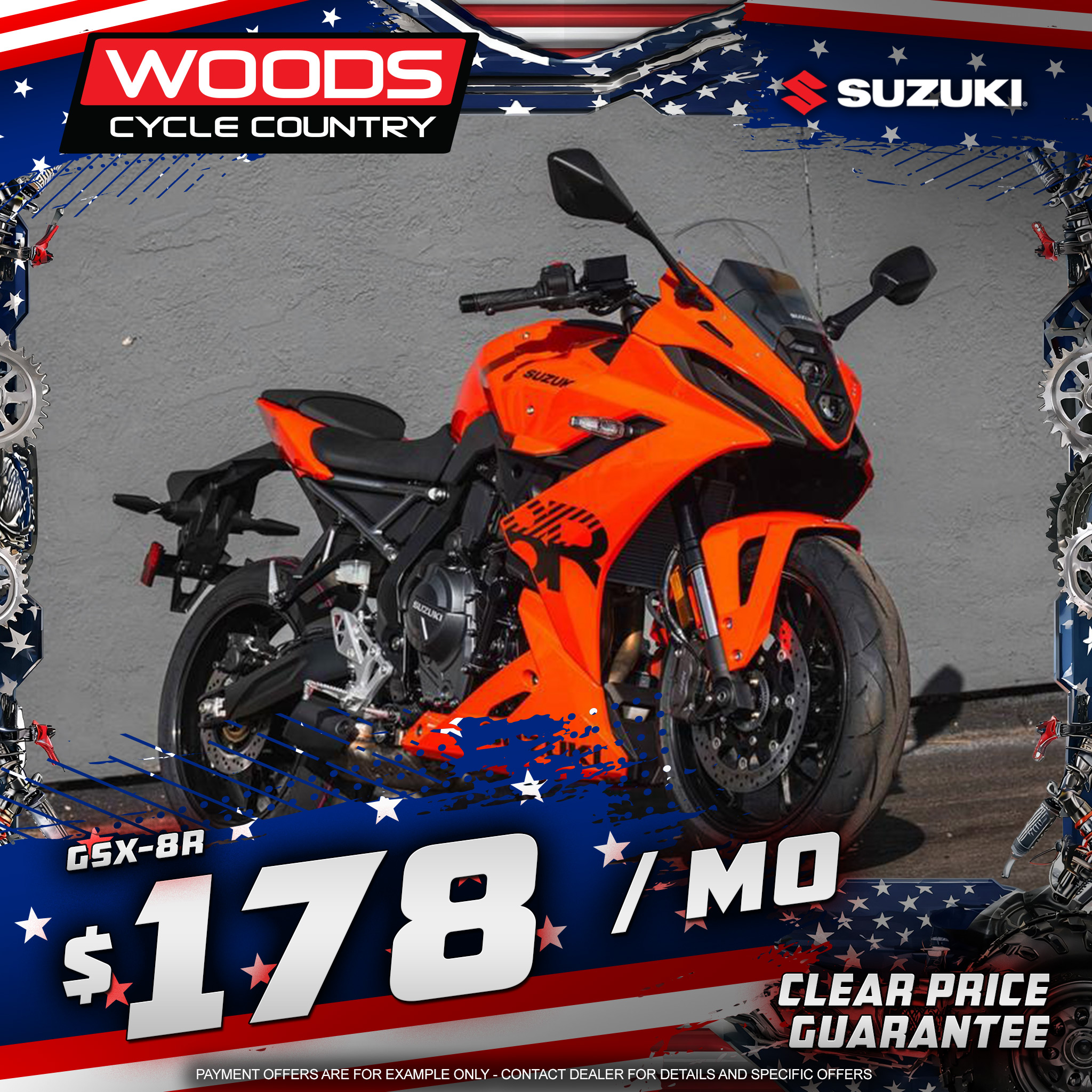 Woods Cycle Country Facebook ad: The best stories rarely begin on the couch.