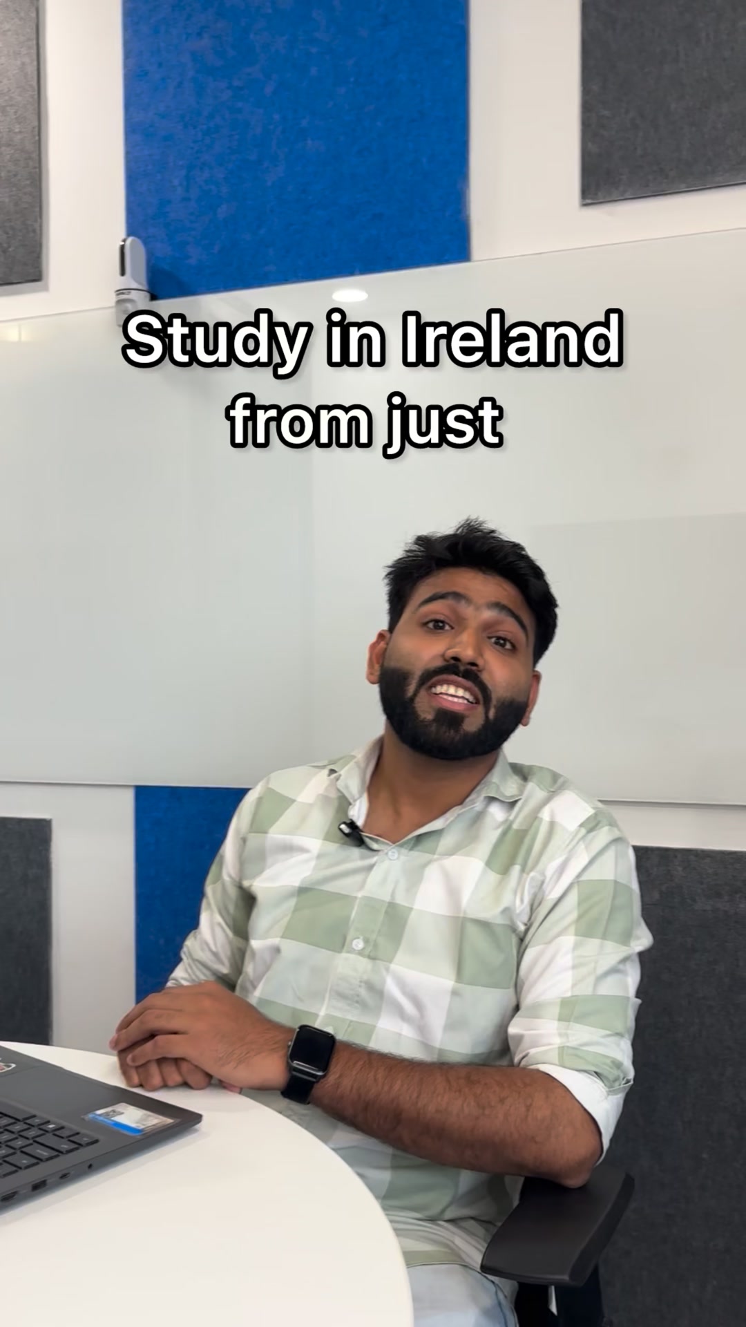 Shiksha Study Abroad Facebook ad: Study masters from Ireland.