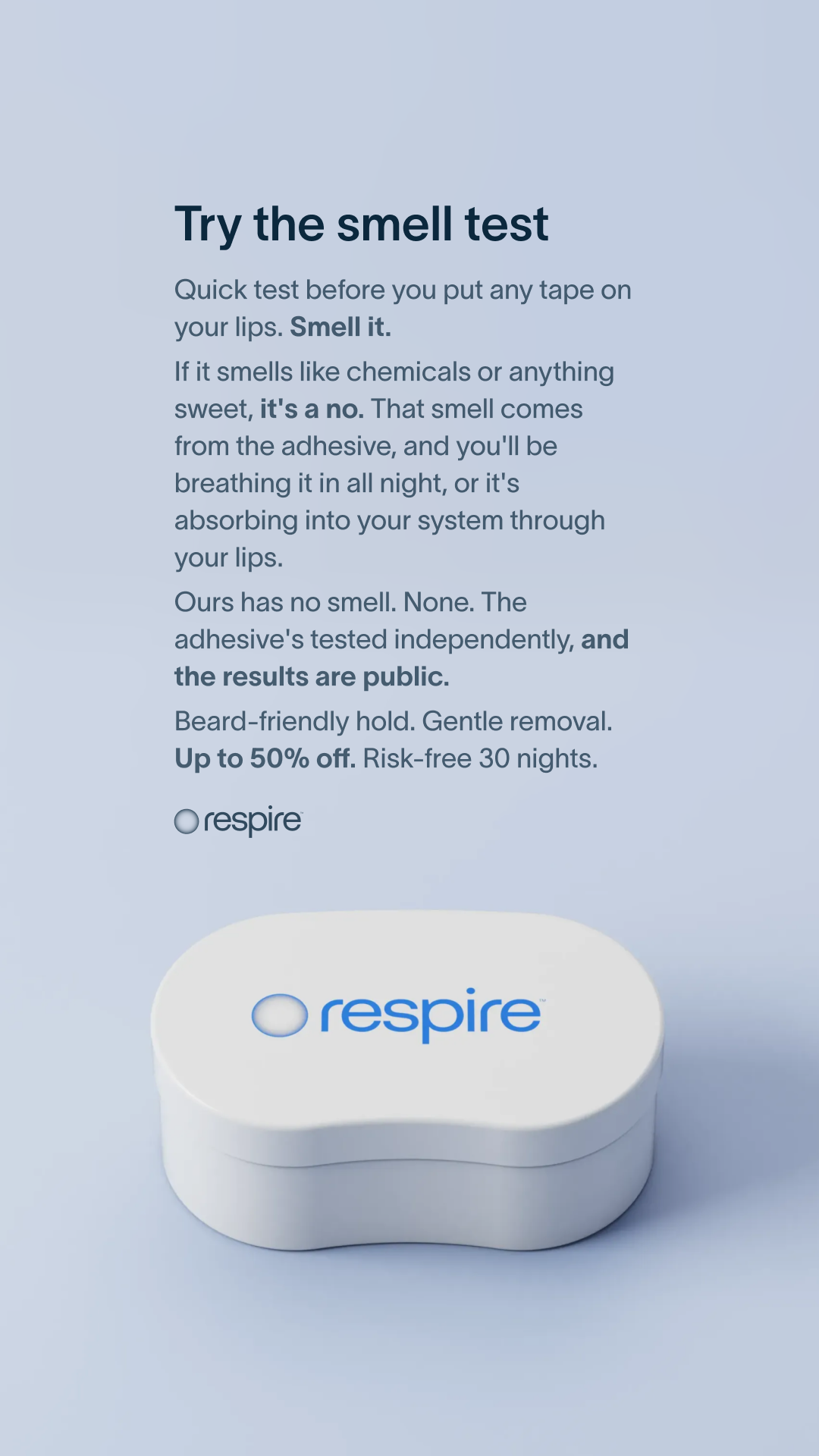 Try Respire Facebook ad