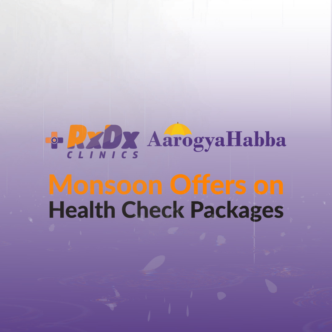 RxDx Clinics Facebook ad: Monsoon Special Wellness Offers