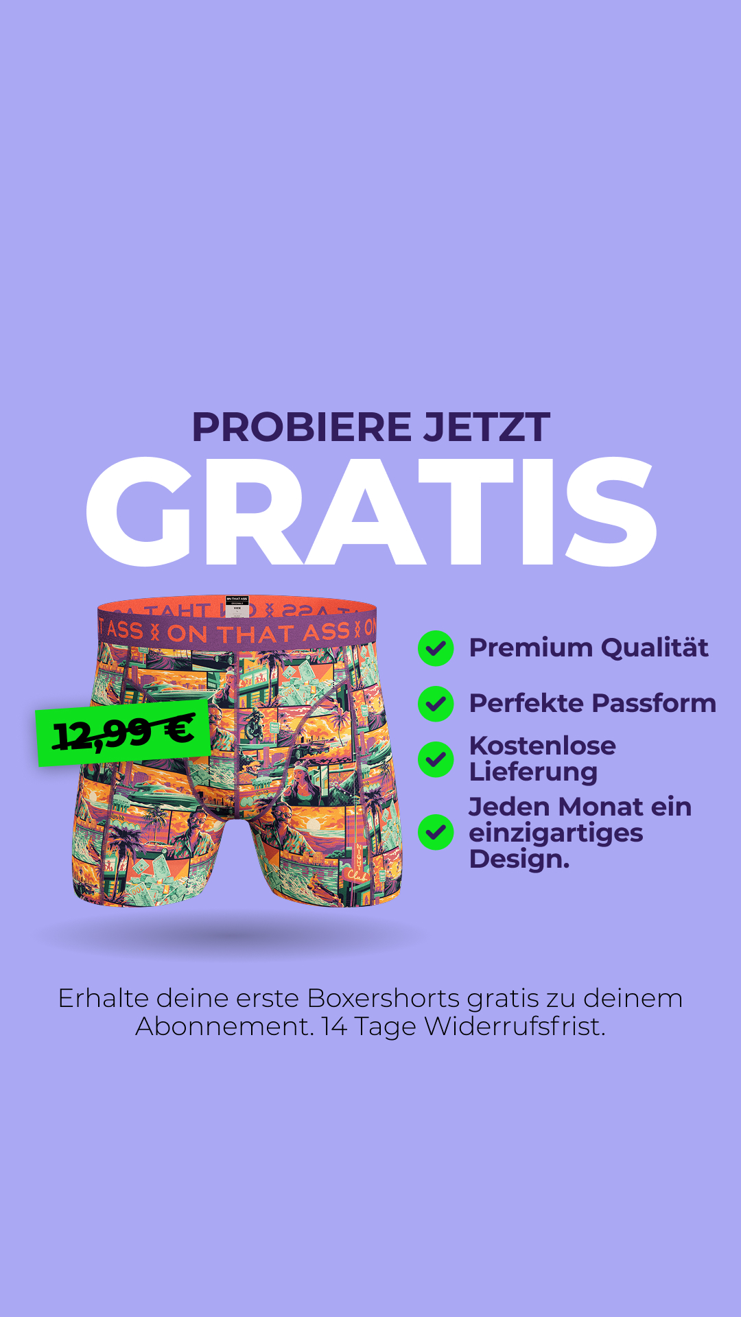 ON THAT ASS Facebook ad