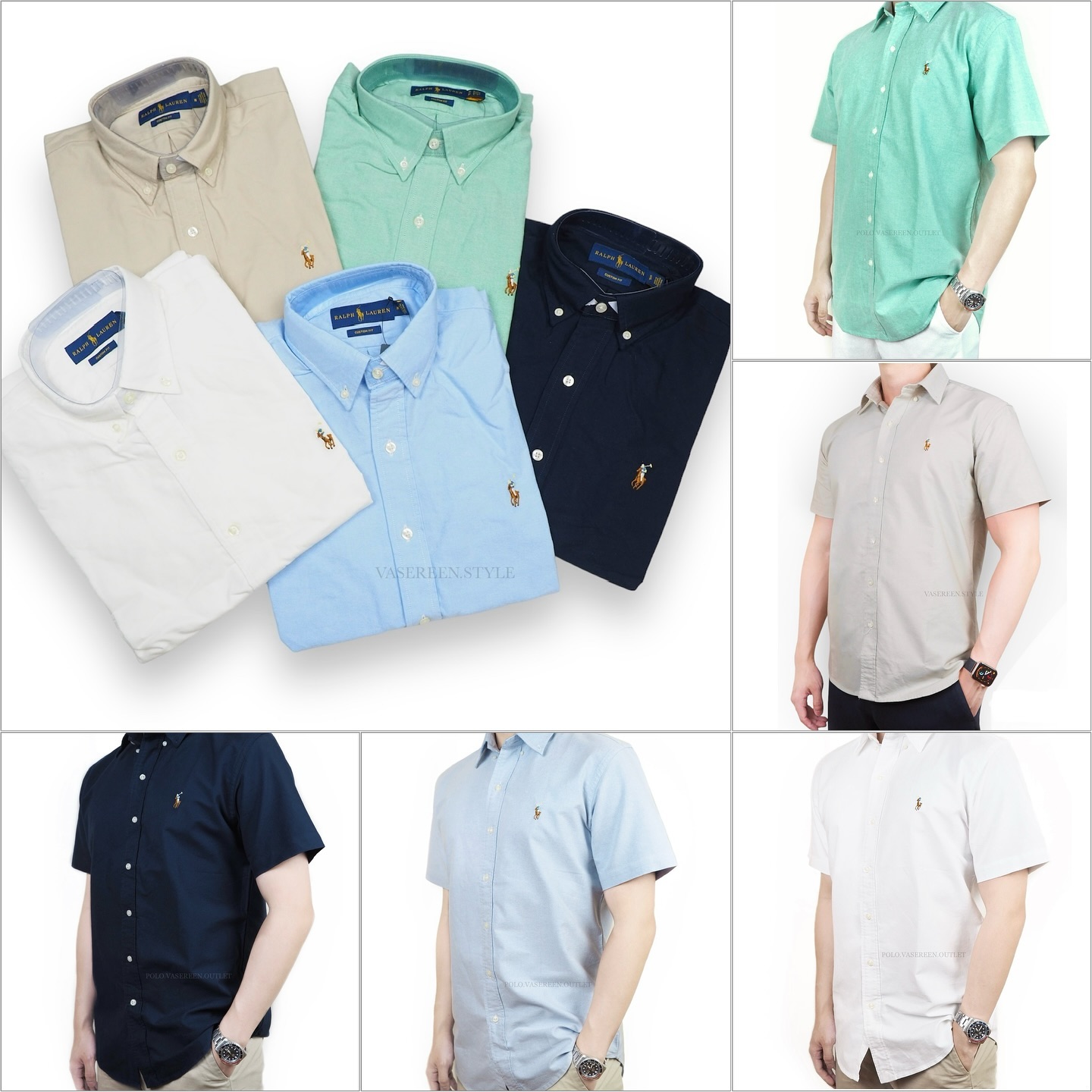 vasereen.style Facebook ad: (NEW IN) แขนสั้น ม้าเล็ก เนื้อผ้า Oxford Shirt