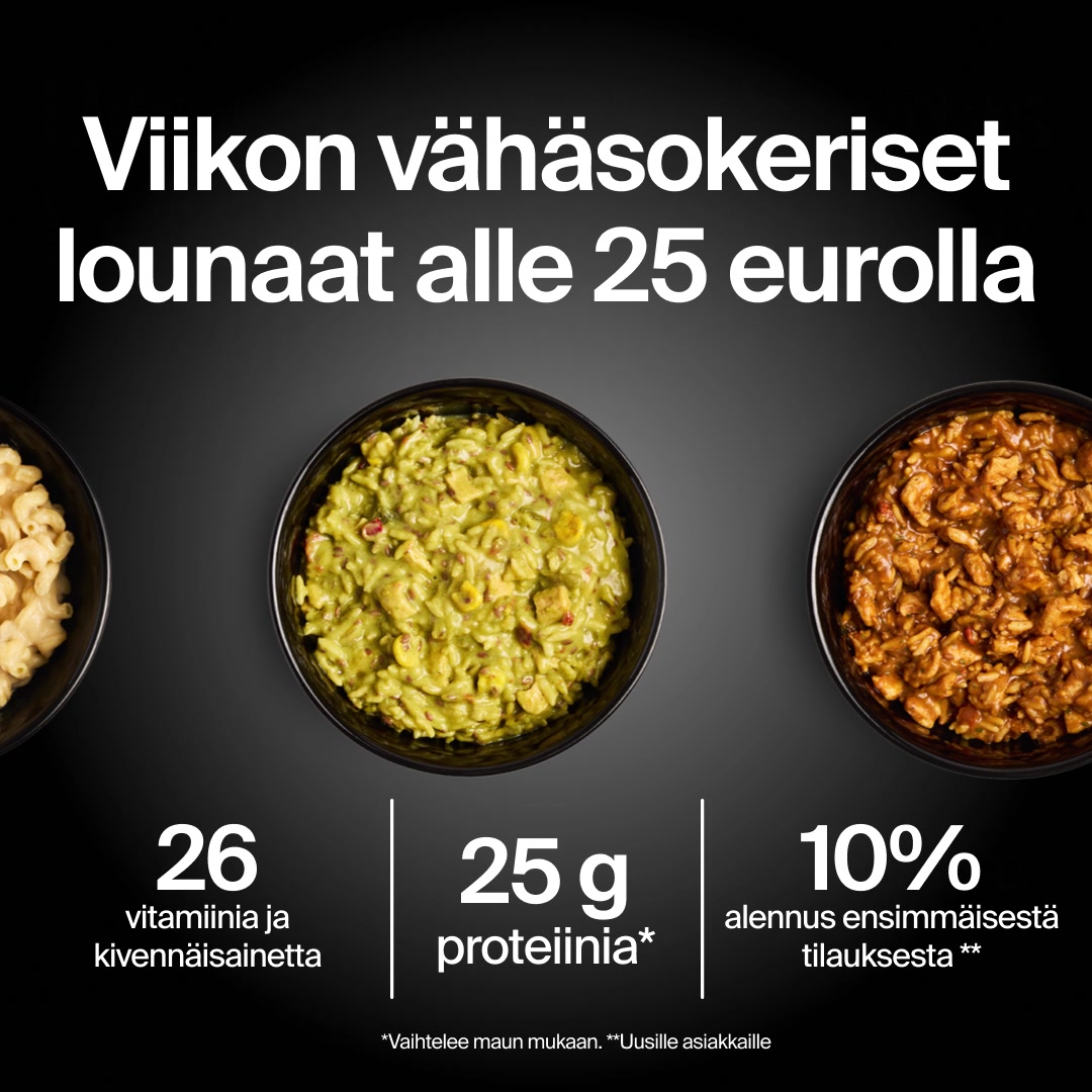 Huel Facebook ad: Ravinto, johon voit luottaa