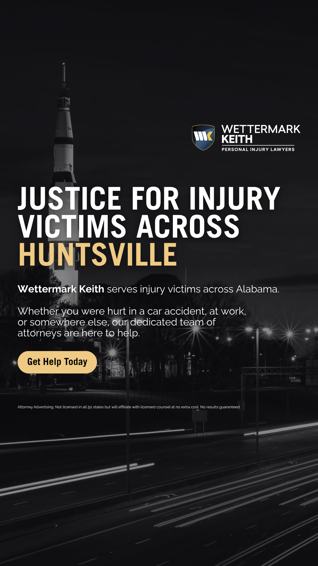Wettermark Keith Personal Injury Lawyers Facebook ad