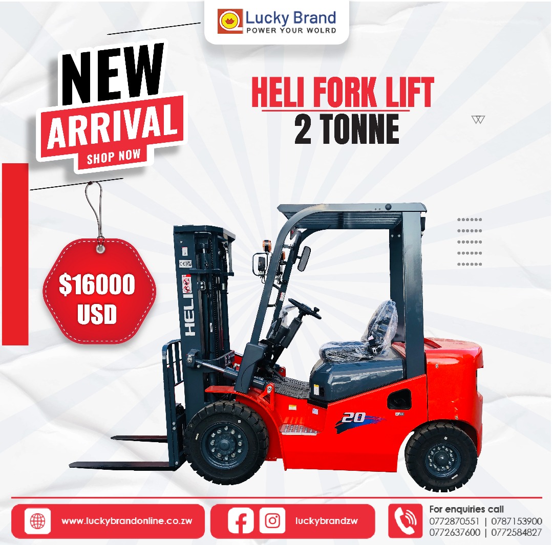 Lucky Brand Zimbabwe Facebook ad: Boost your warehouse and manufacturing efficiency with HELI…