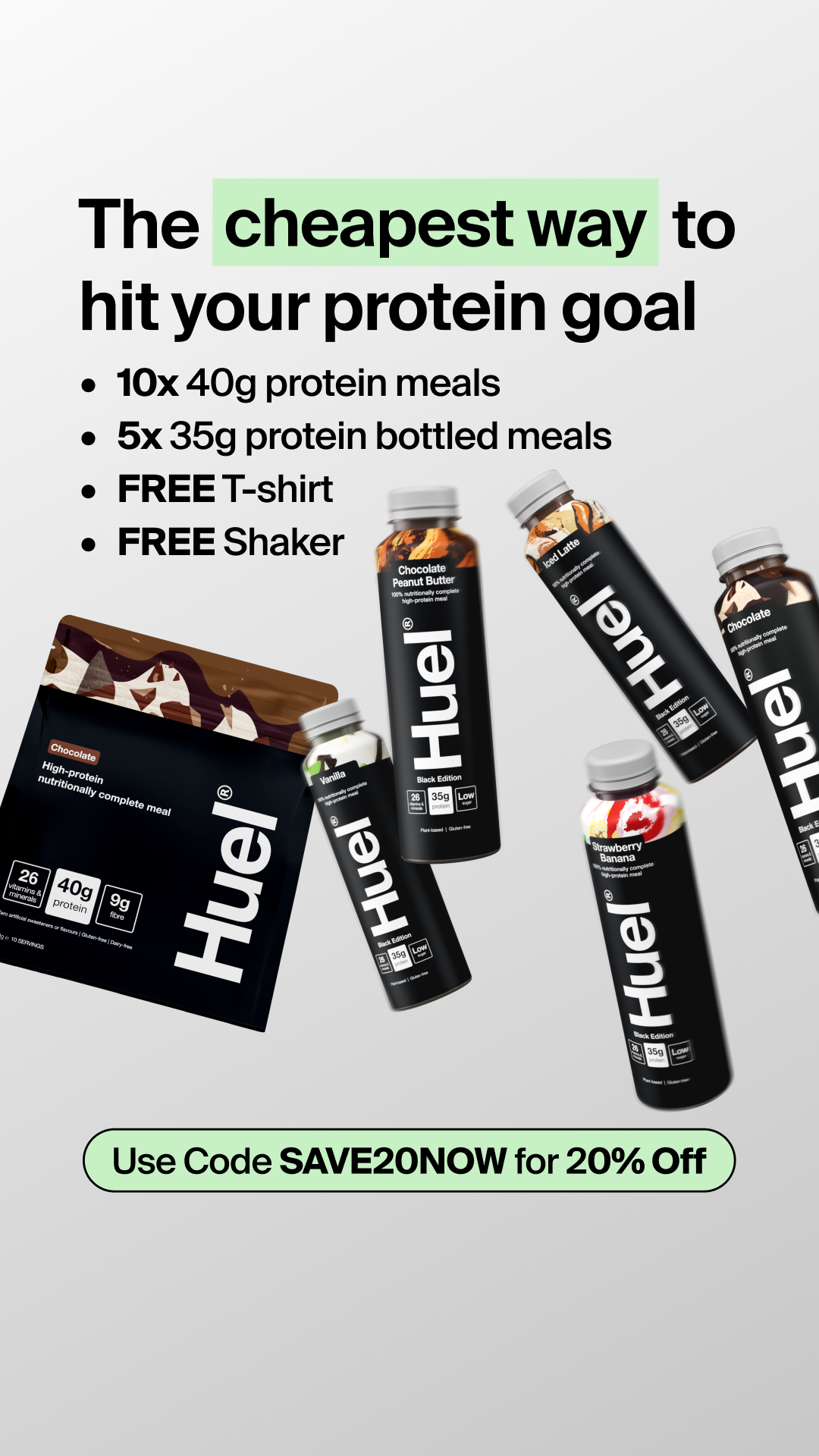 Huel Facebook ad